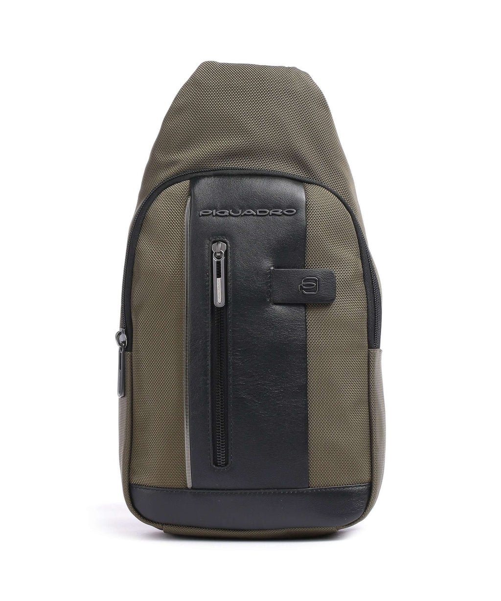 Piquadro Brief 2 Sling bag military green/black