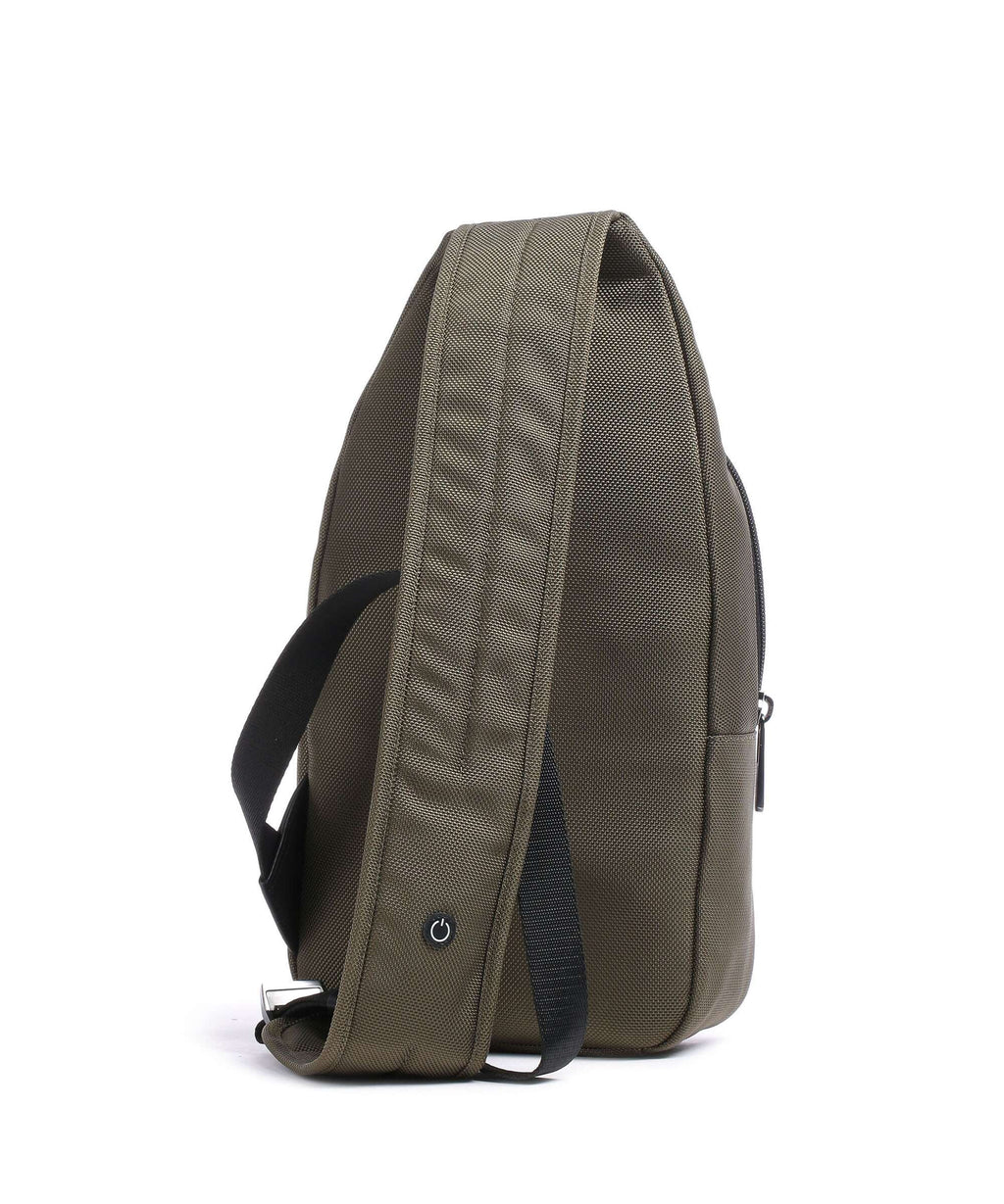 Piquadro Brief 2 Sling bag military green/black