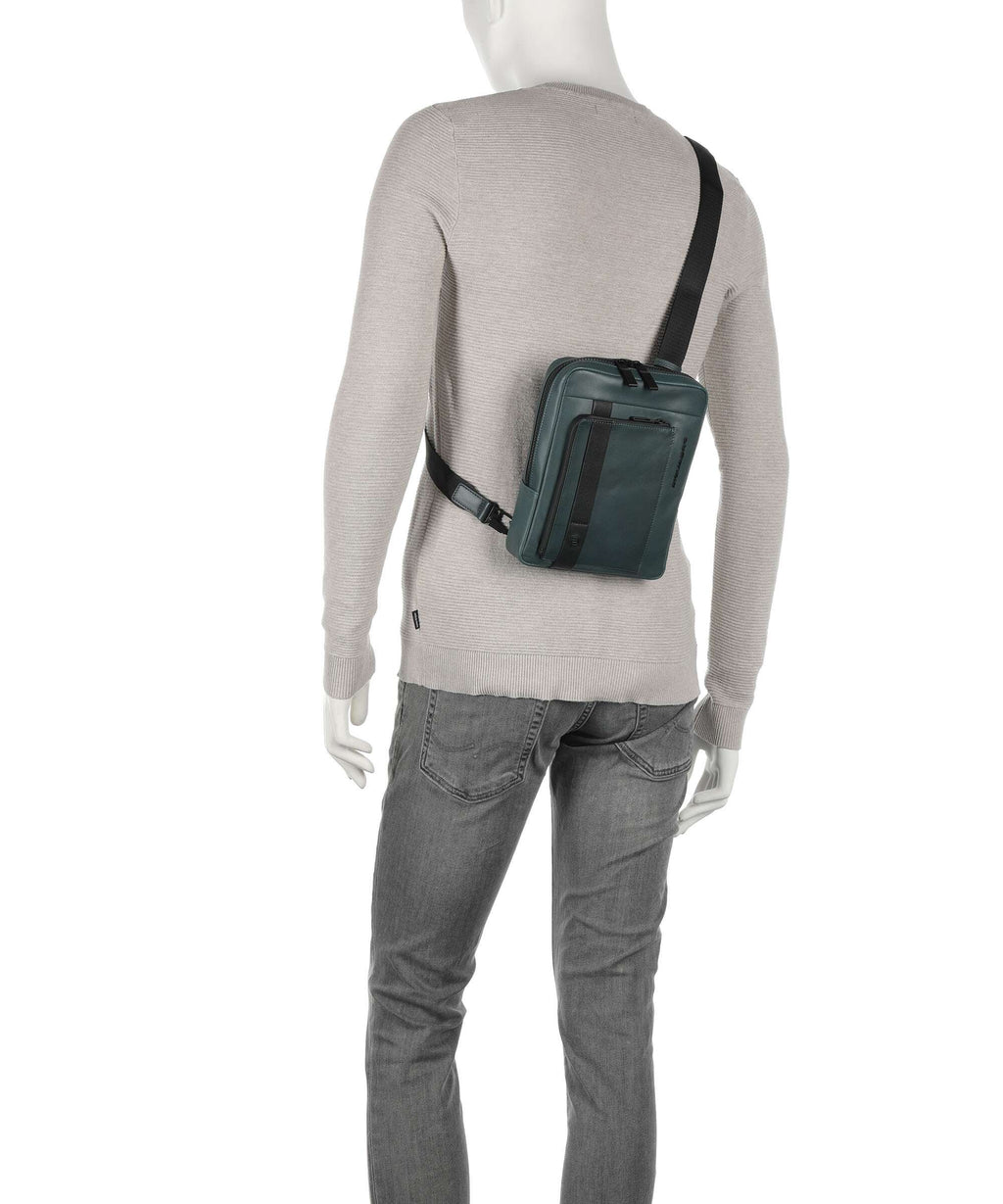 Piquadro David Crossbody bag verde
