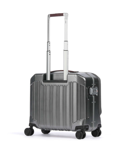 Piquadro PQ-LM Rolling briefcase nero/cuoio