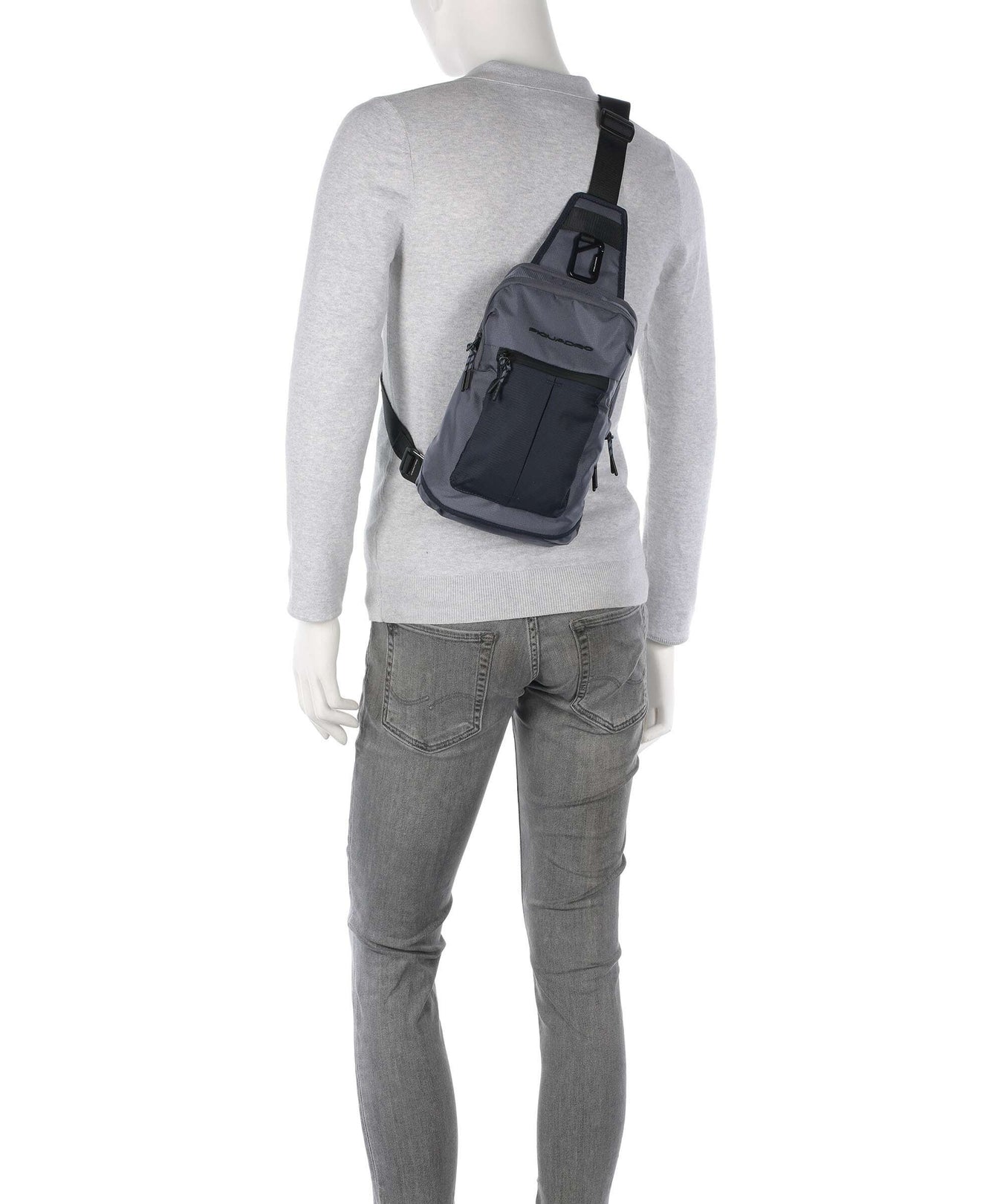 Piquadro Arne Sling bag blu nebbia