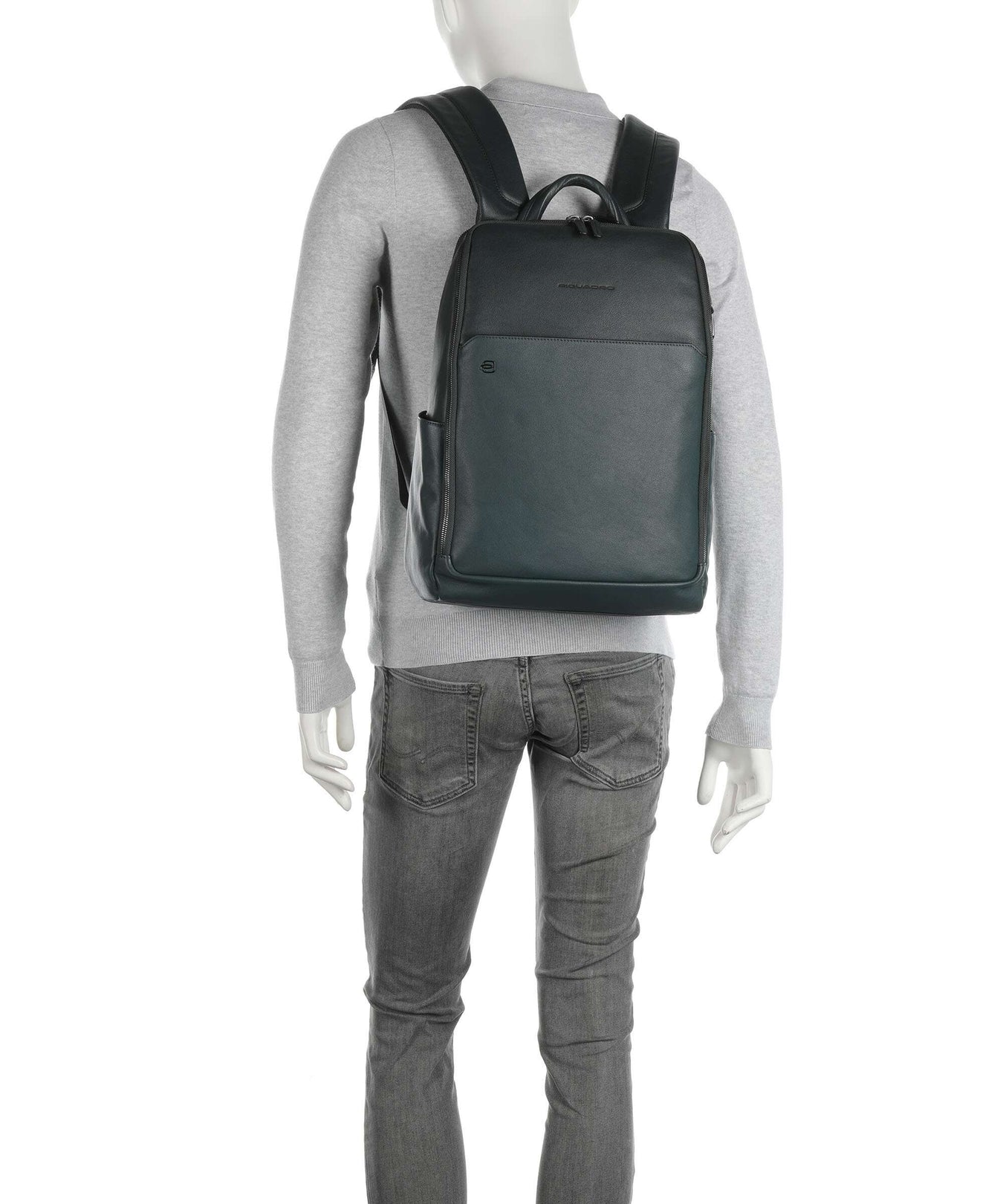 Piquadro Black Square Backpack verde bosco/verde oliva