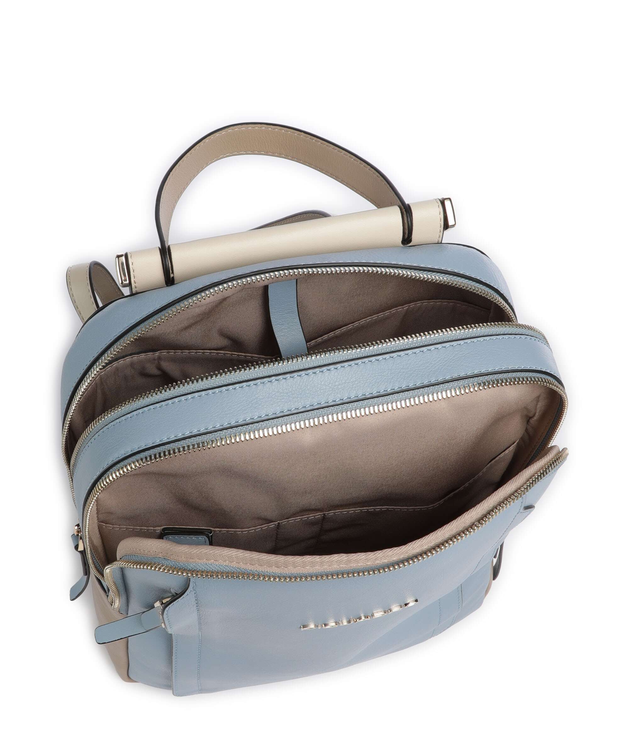 Piquadro Circle Backpack light blue/beige