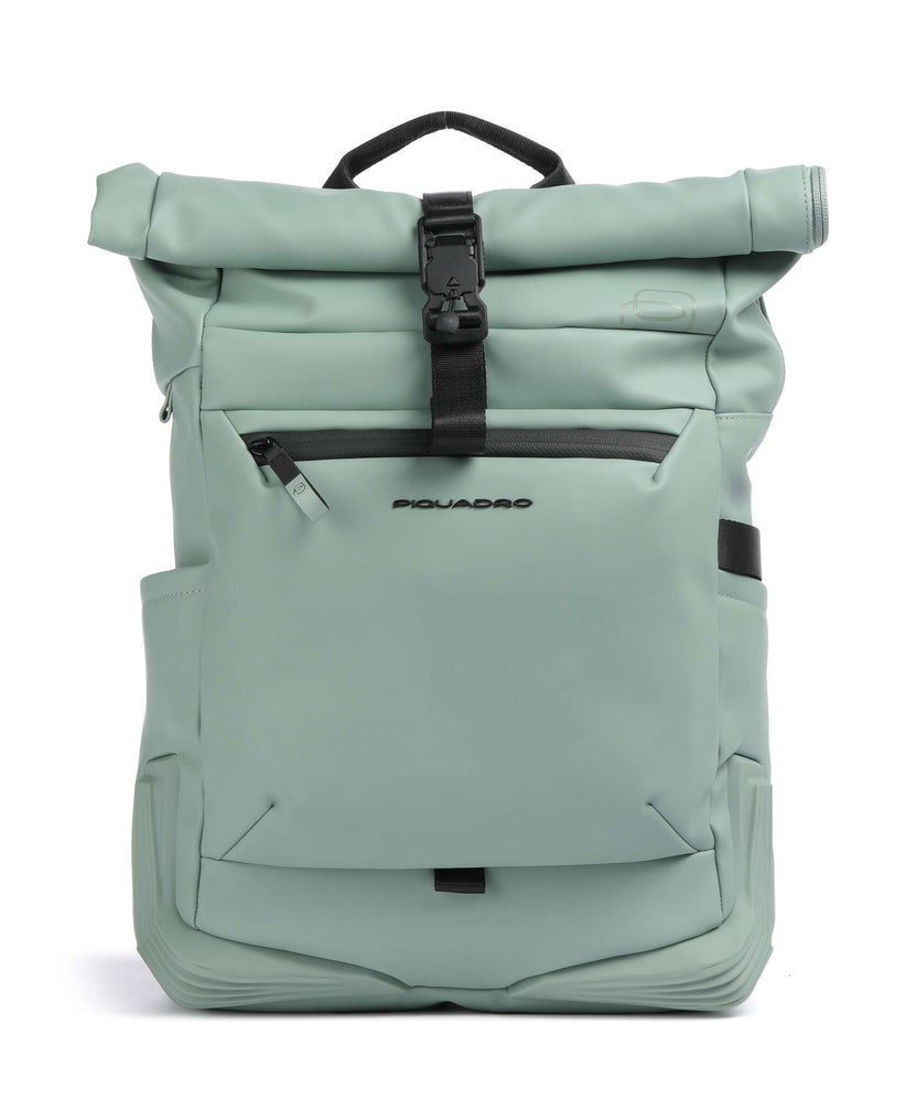 Piquadro Corner 2.0 Rolltop backpack green