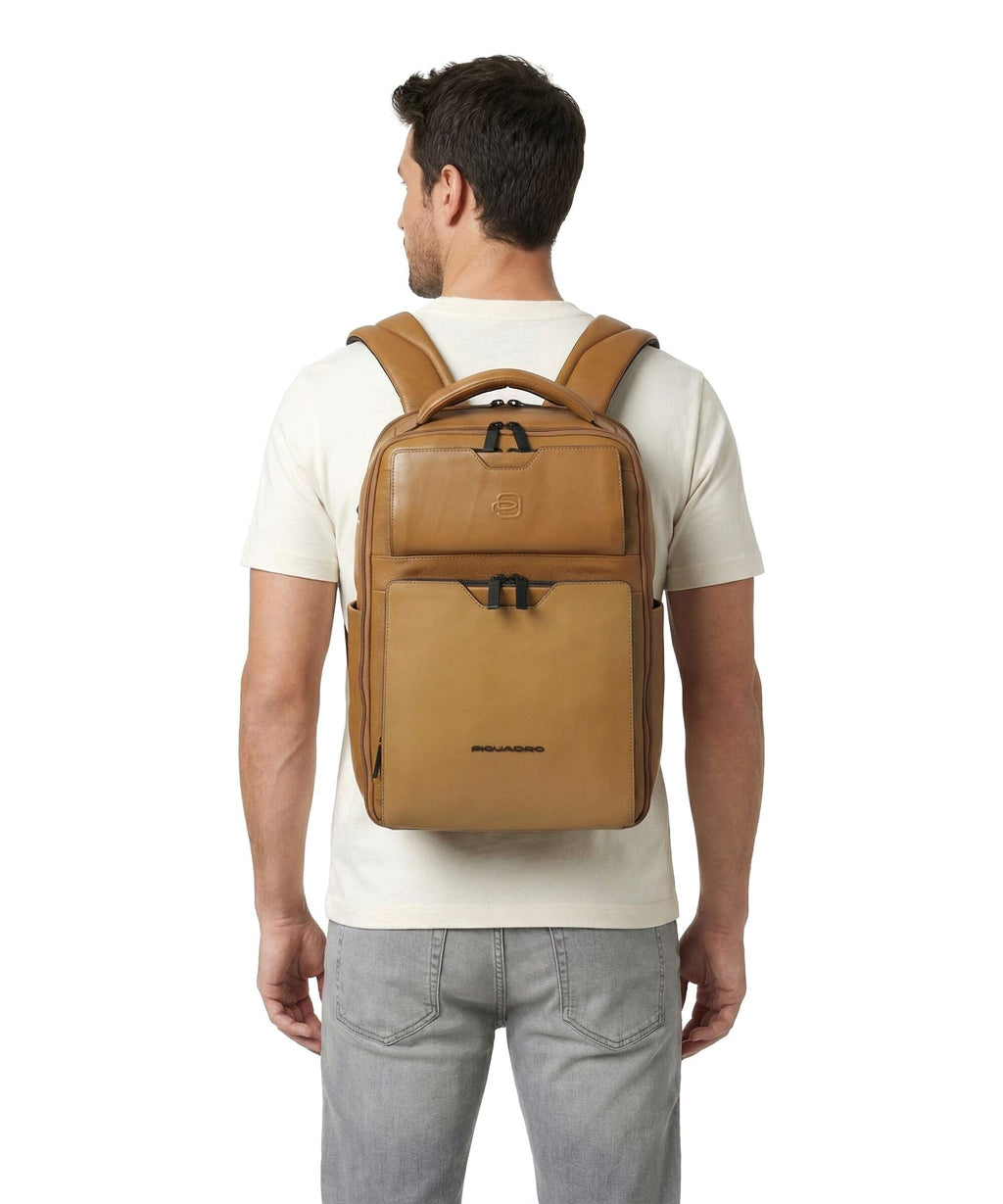 Piquadro Ael Laptop backpack yellow