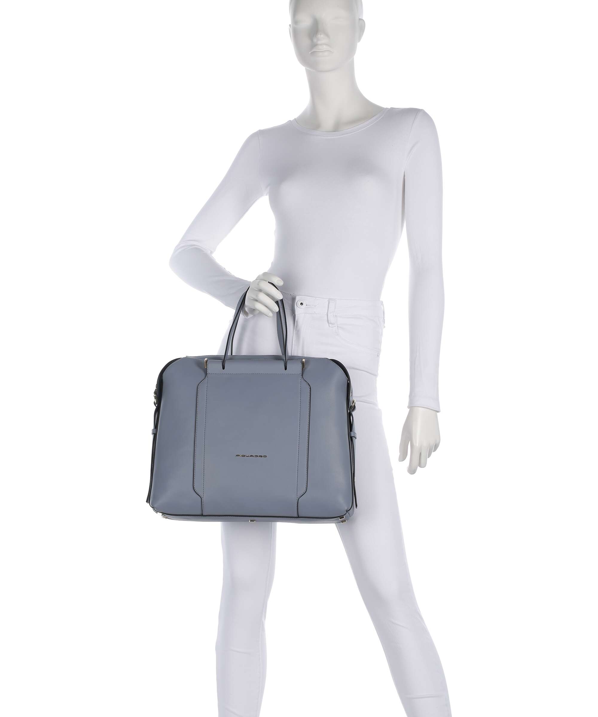 Piquadro Circle Briefcase light blue