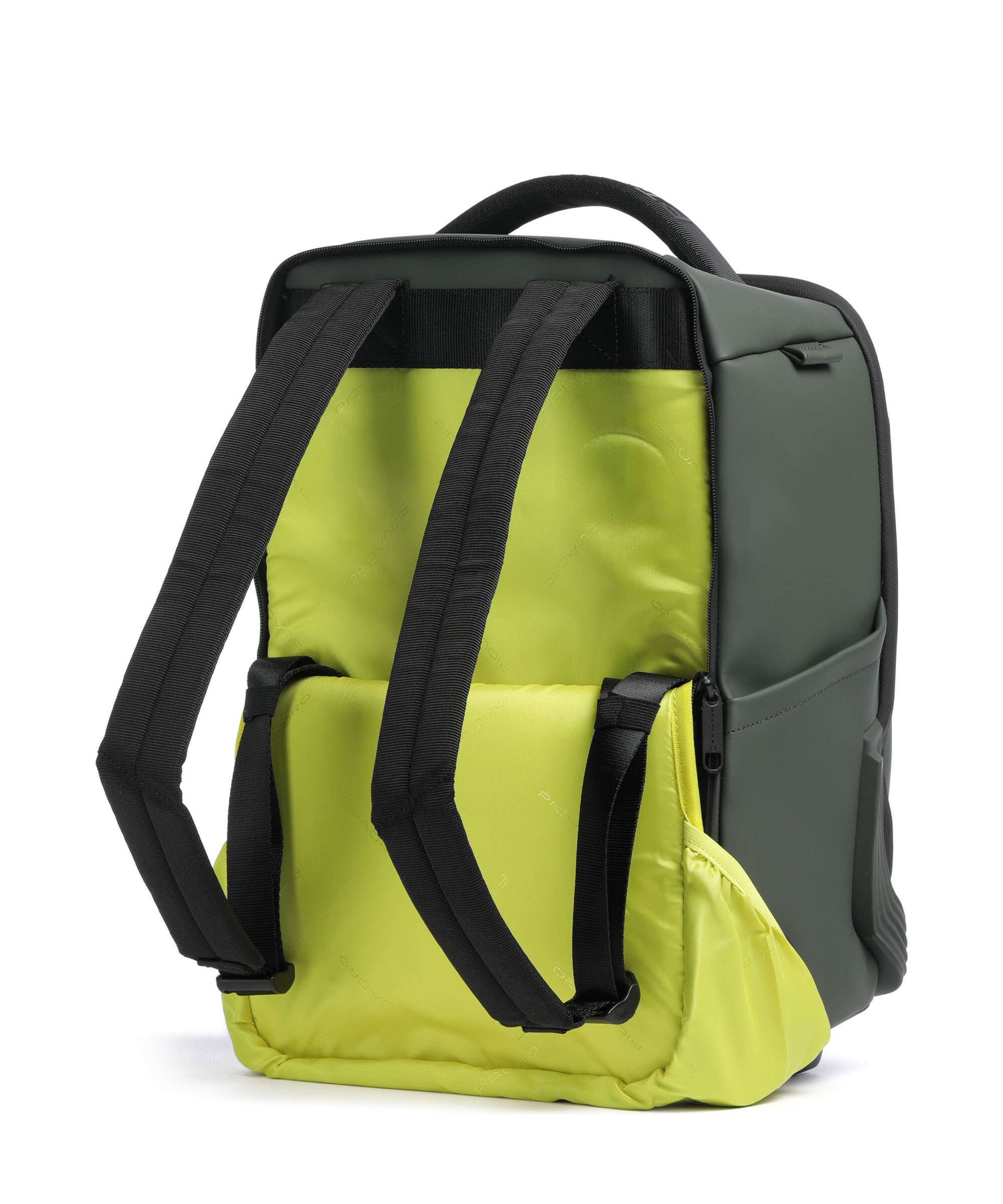 Piquadro Corner Backpack with wheels sage green