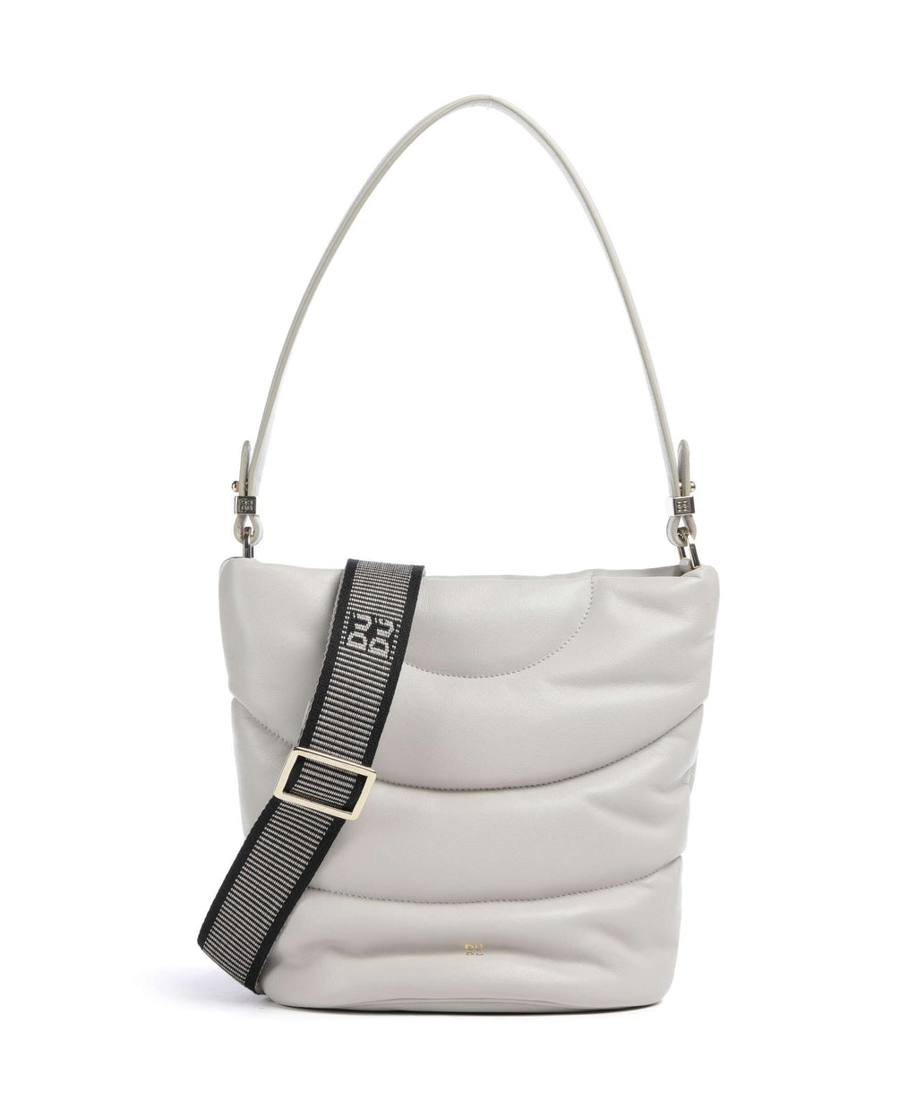 DuDu Bags Barbara M. Bucket bag pearl grey