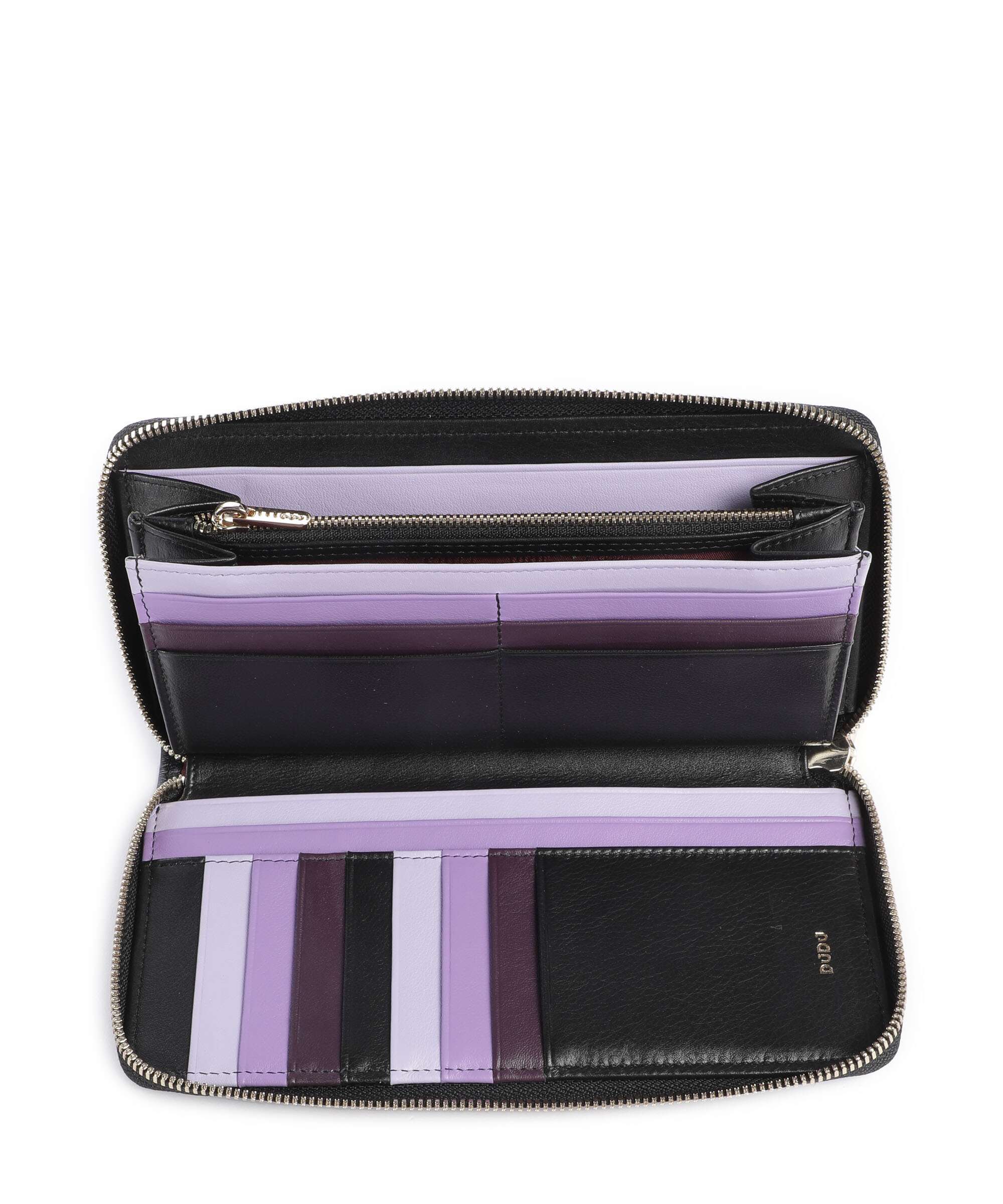 DuDu Bags Ustica Wallet black lavander