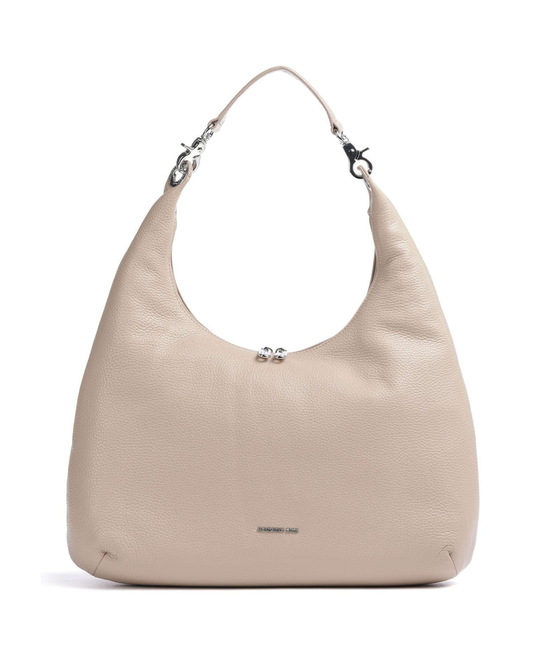 Mandarina Duck Mellow Leather Hobo bag warm taupe