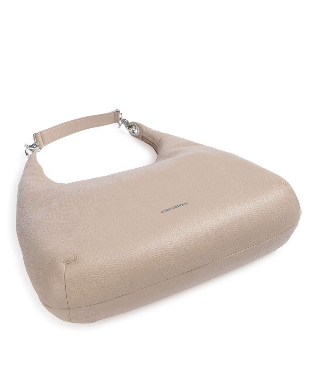 Mandarina Duck Mellow Leather Hobo bag warm taupe