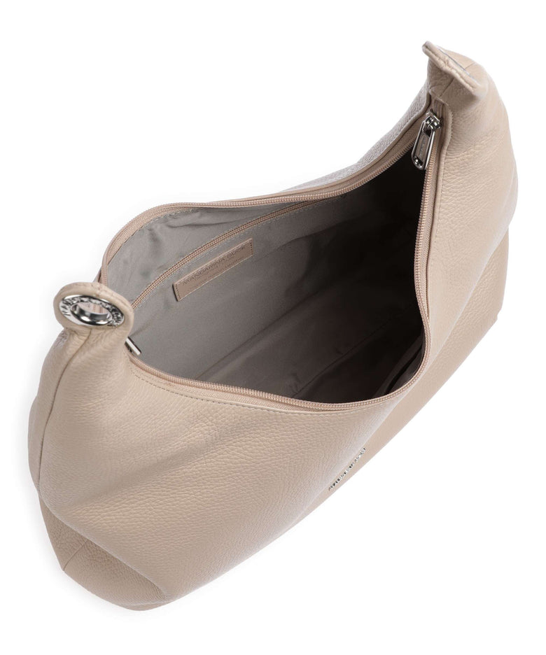 Mandarina Duck Mellow Leather Hobo bag warm taupe