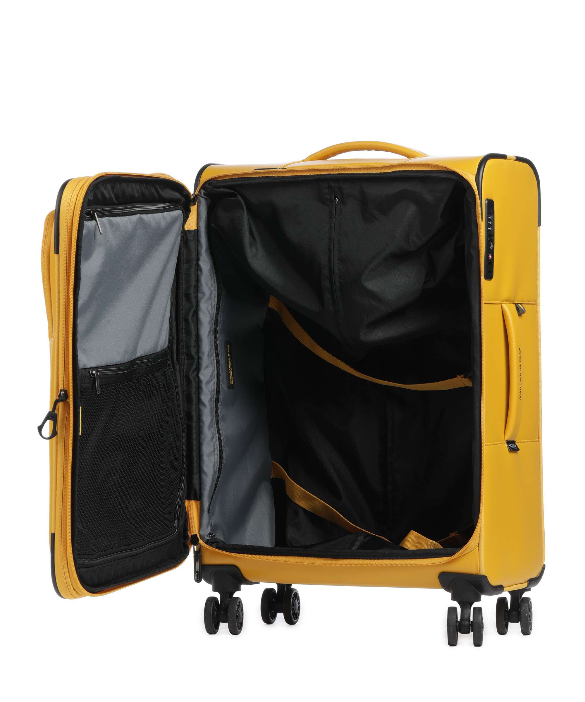 Mandarina Duck Eco Coated Spinner (4 wheels) duck yellow