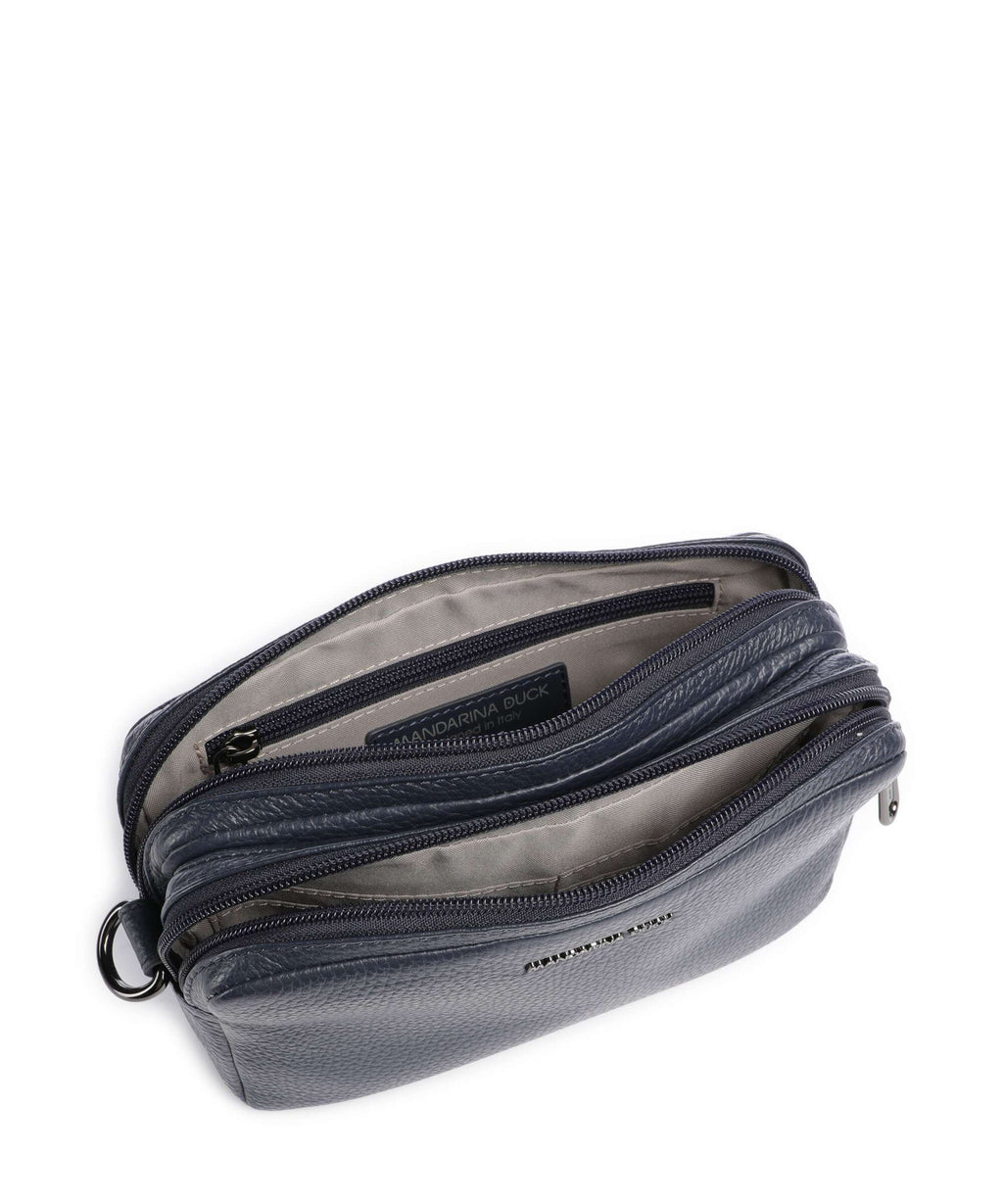 Mandarina Duck Mellow Leather Crossbody bag dress blue