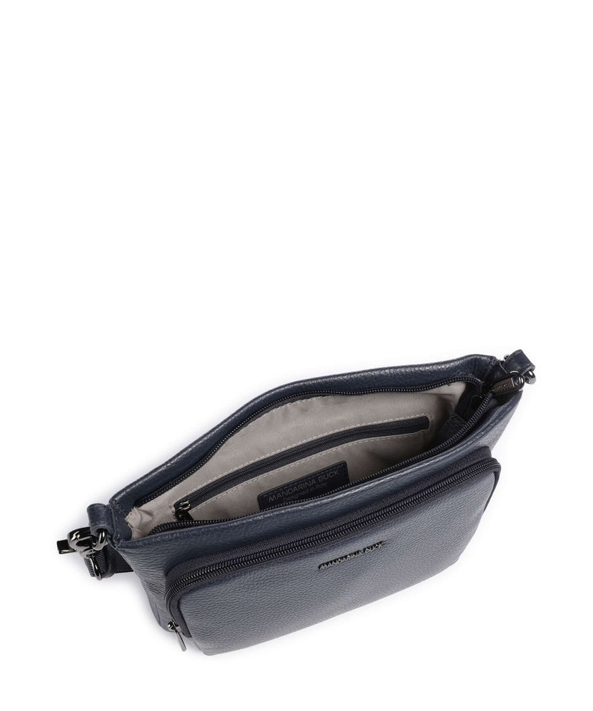 Mandarina Duck Mellow Leather Crossbody bag dress blue
