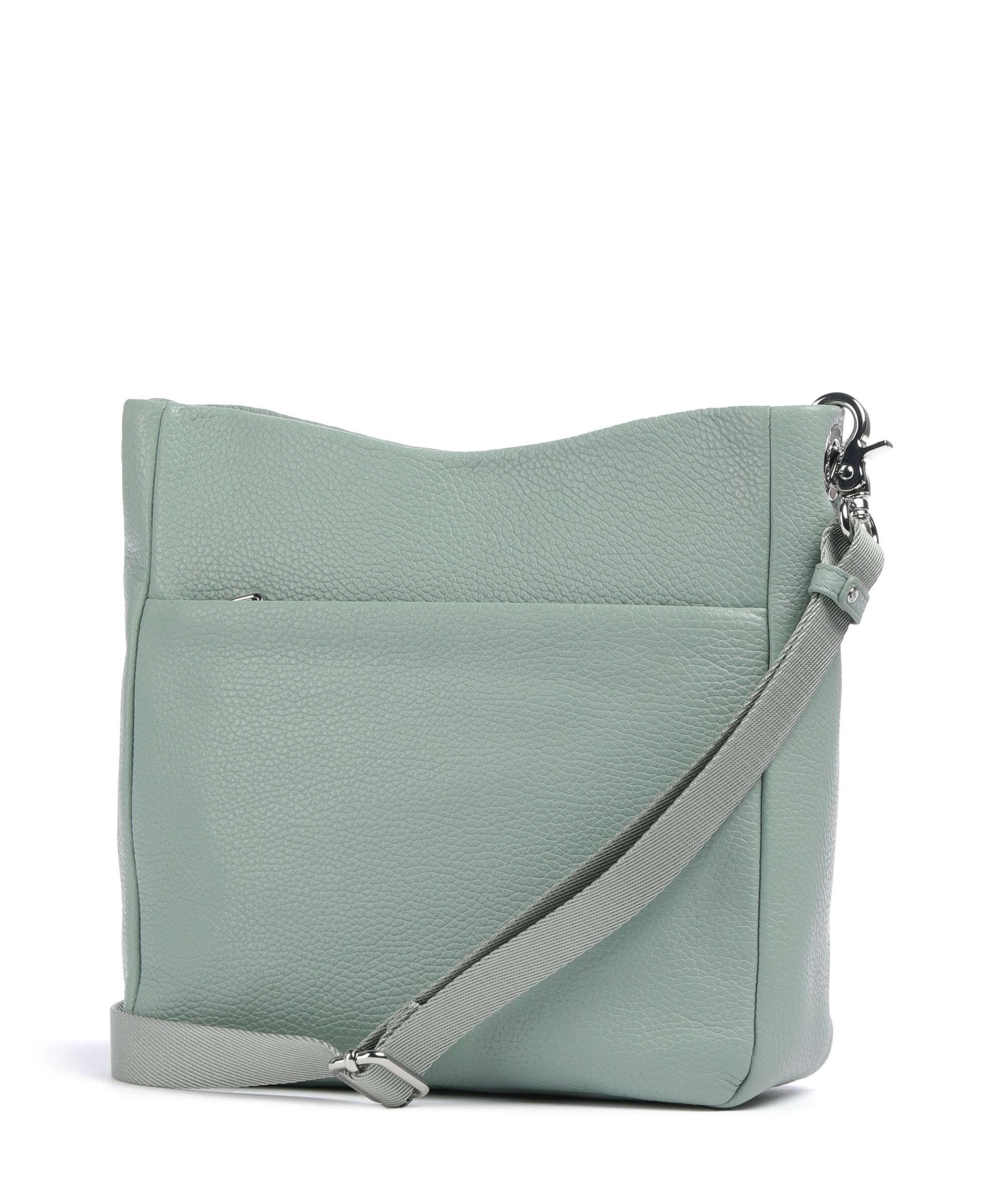 Mandarina Duck Mellow Leather Crossbody bag iceberg green