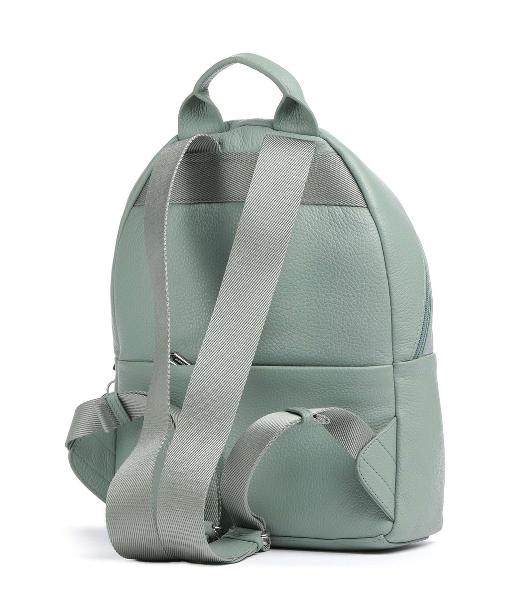 Mandarina Duck Mellow Leather Backpack iceberg green