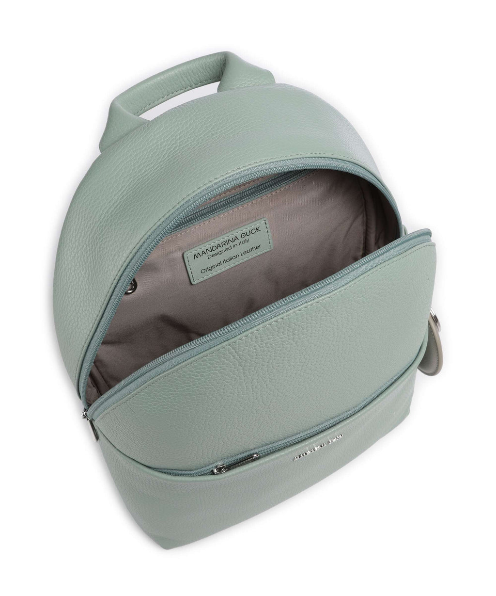 Mandarina Duck Mellow Leather Backpack iceberg green