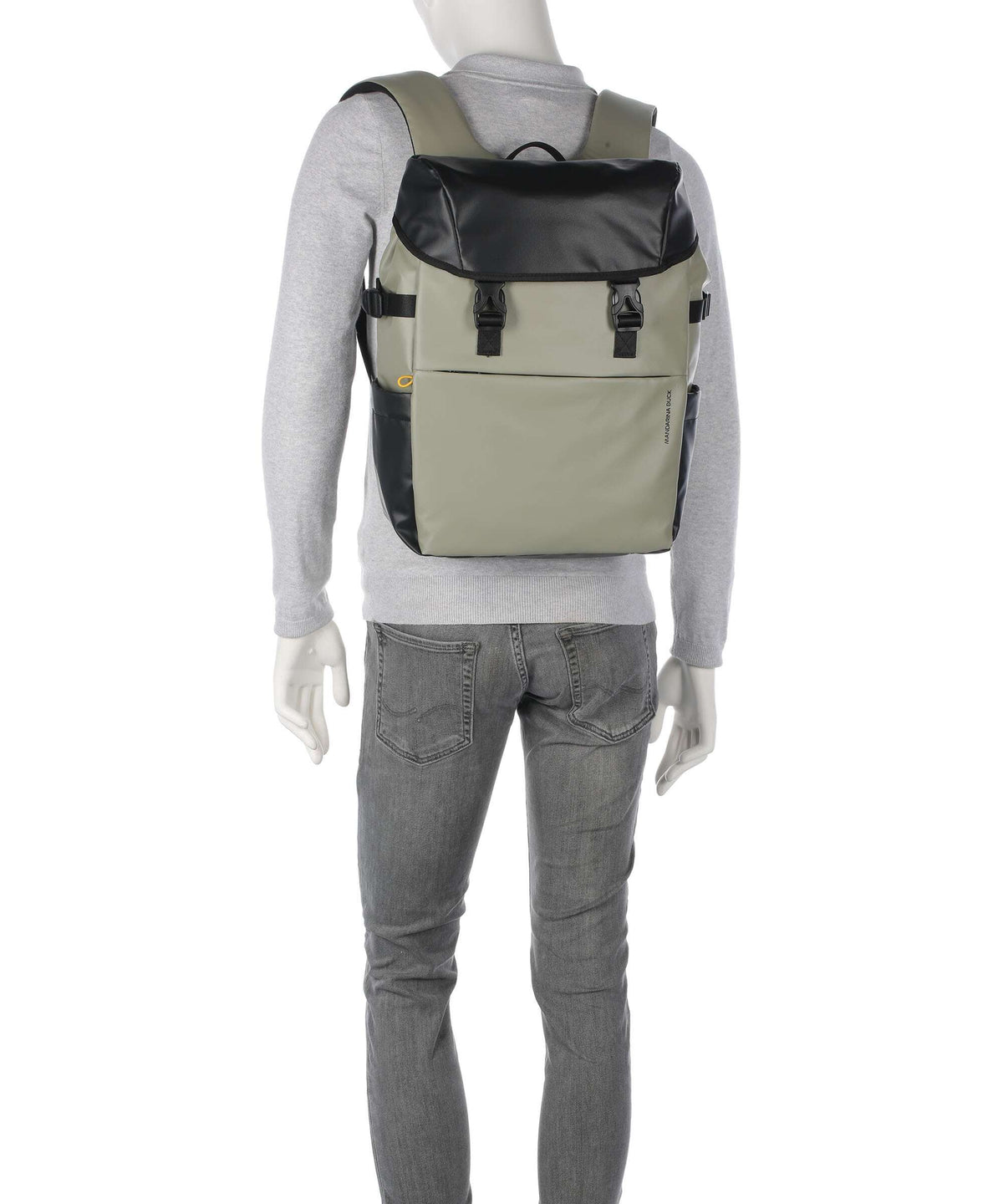 Mandarina Duck Coated Laptop backpack mud