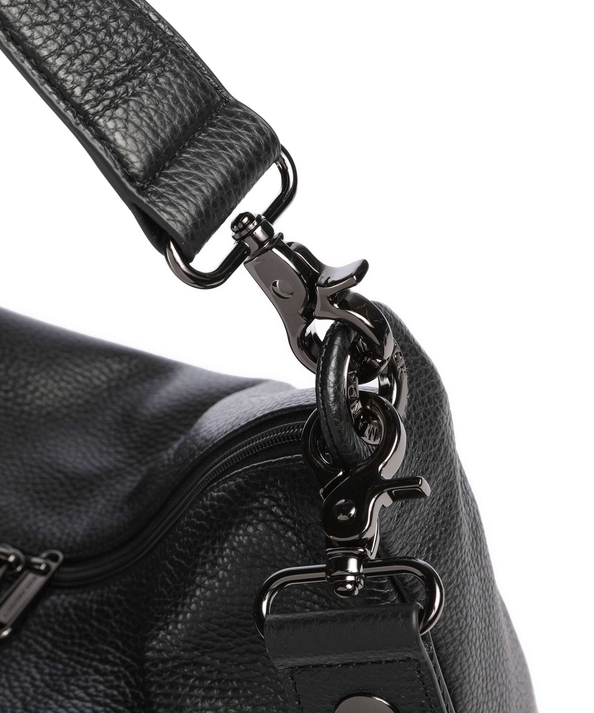 Mandarina Duck Mellow Leather Hobo bag nero