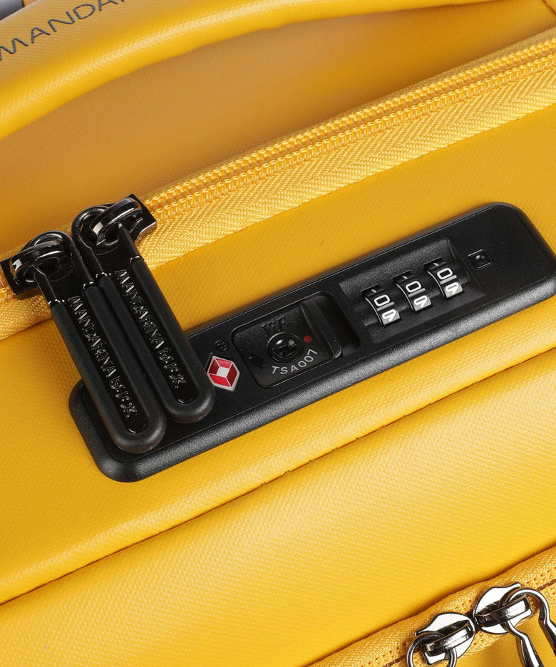 Mandarina Duck Eco Coated Spinner (4 wheels) duck yellow