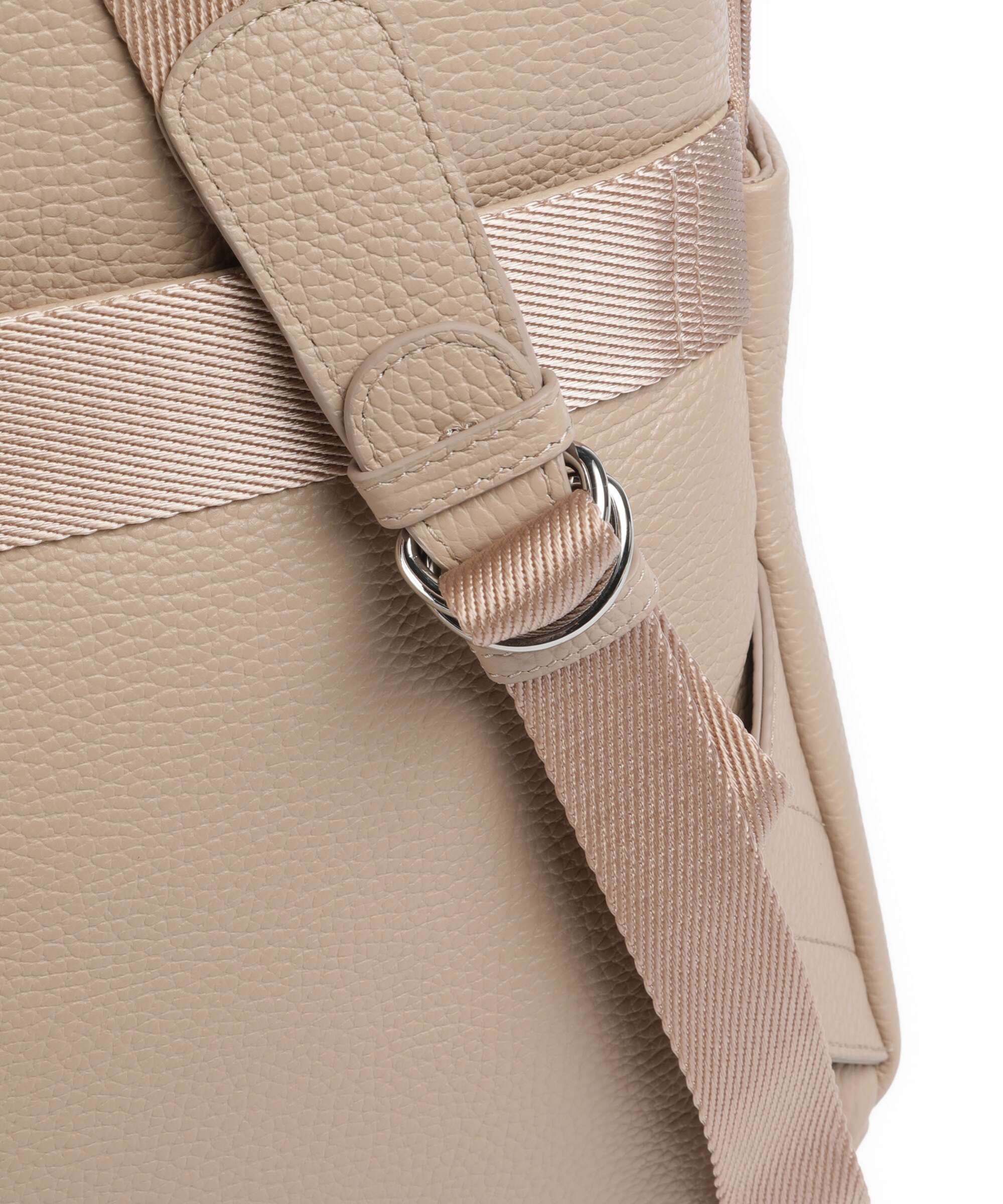 Mandarina Duck Mellow Leather Backpack warm taupe