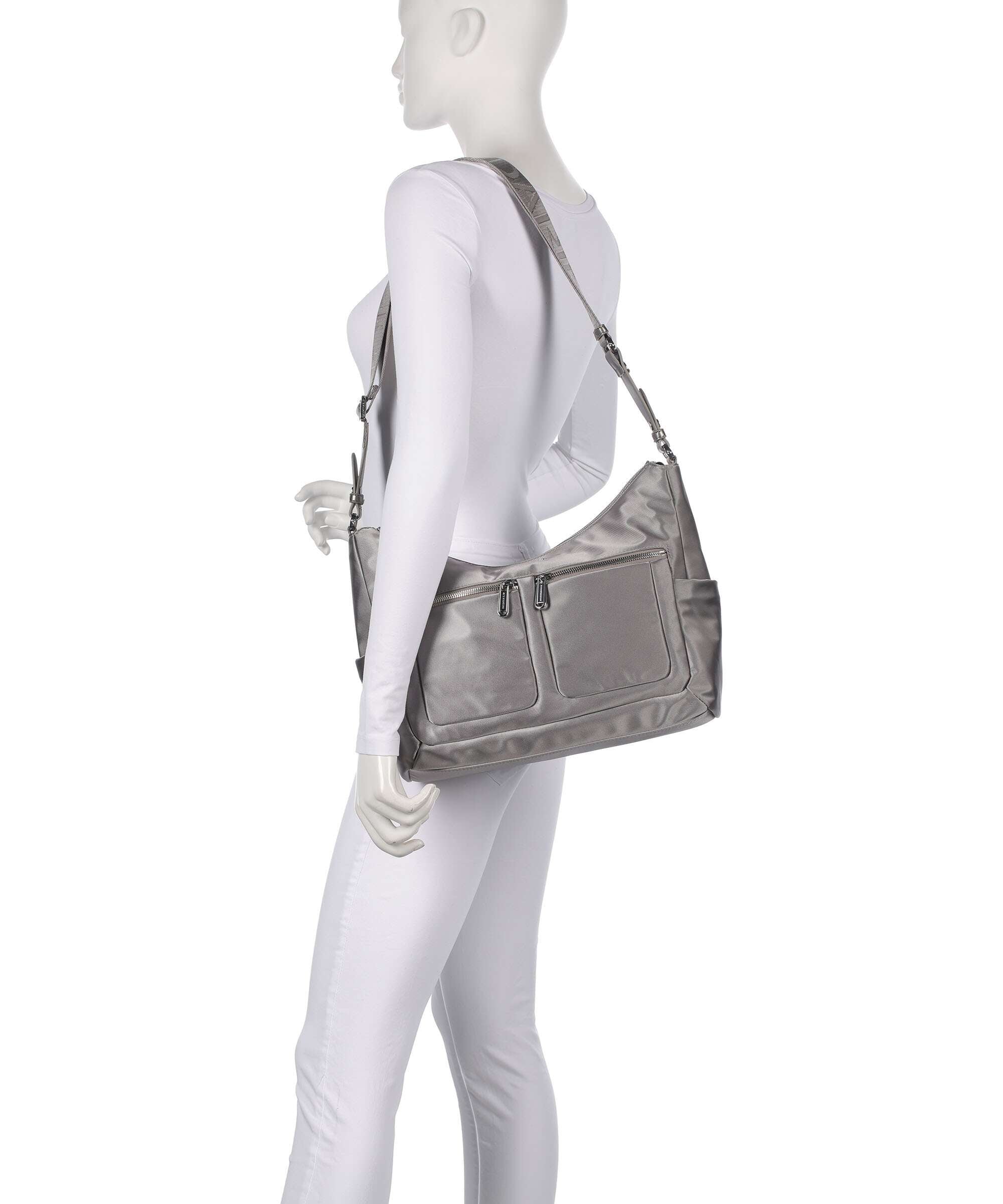 Mandarina Duck Active Lux Hobo bag gun metal