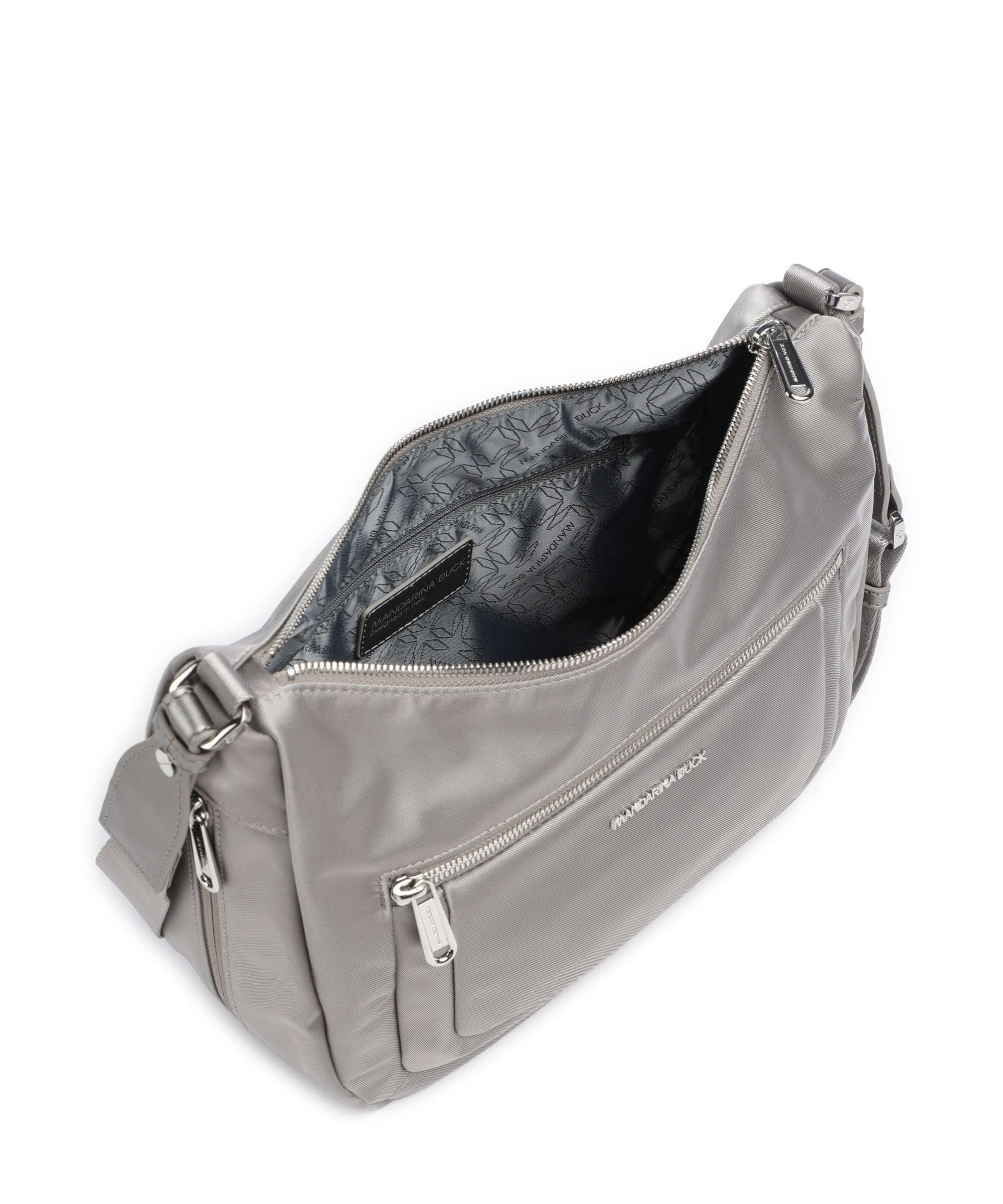 Mandarina Duck Active Lux Hobo bag gun metal