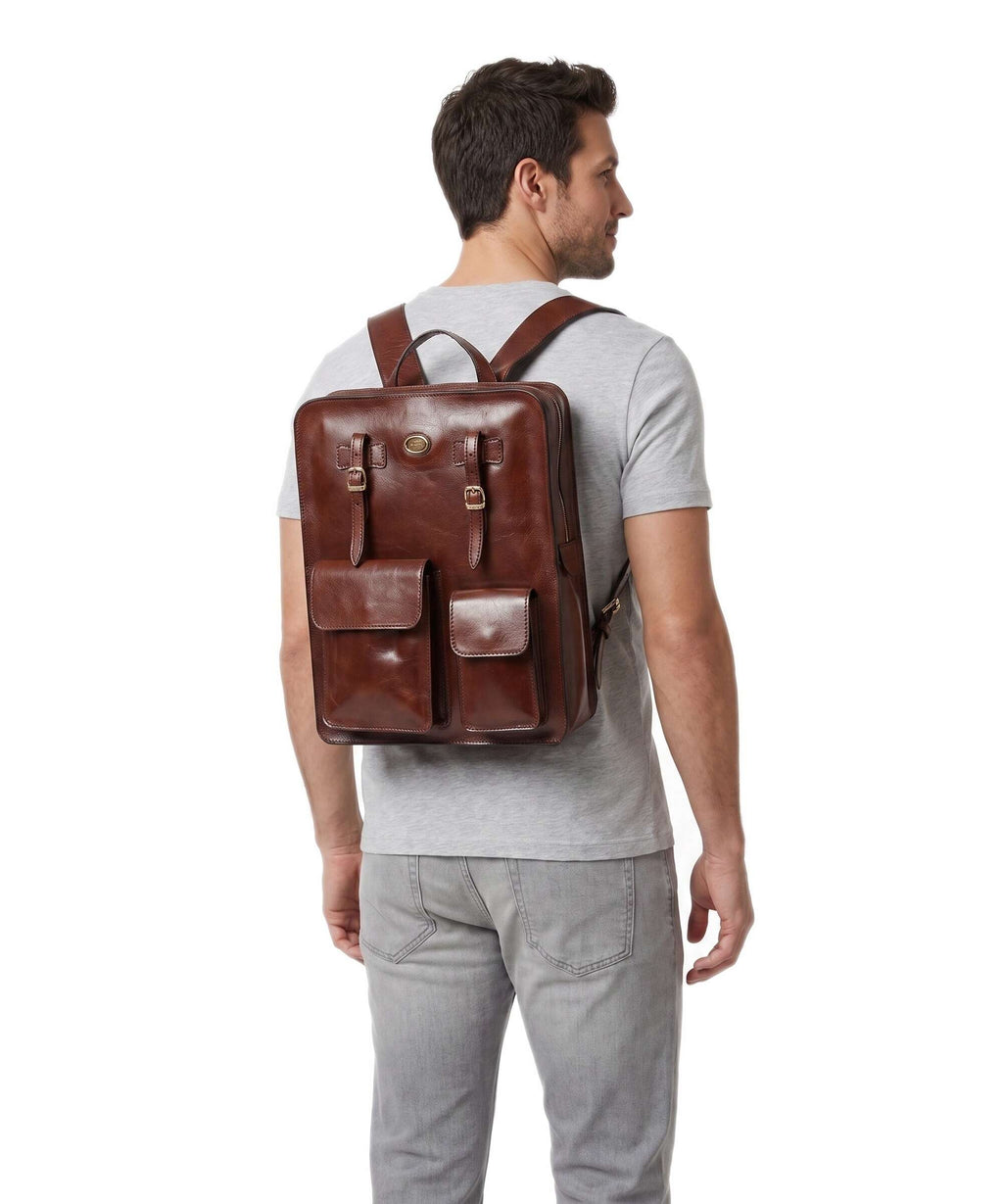 The Bridge Story Uomo Backpack marrone