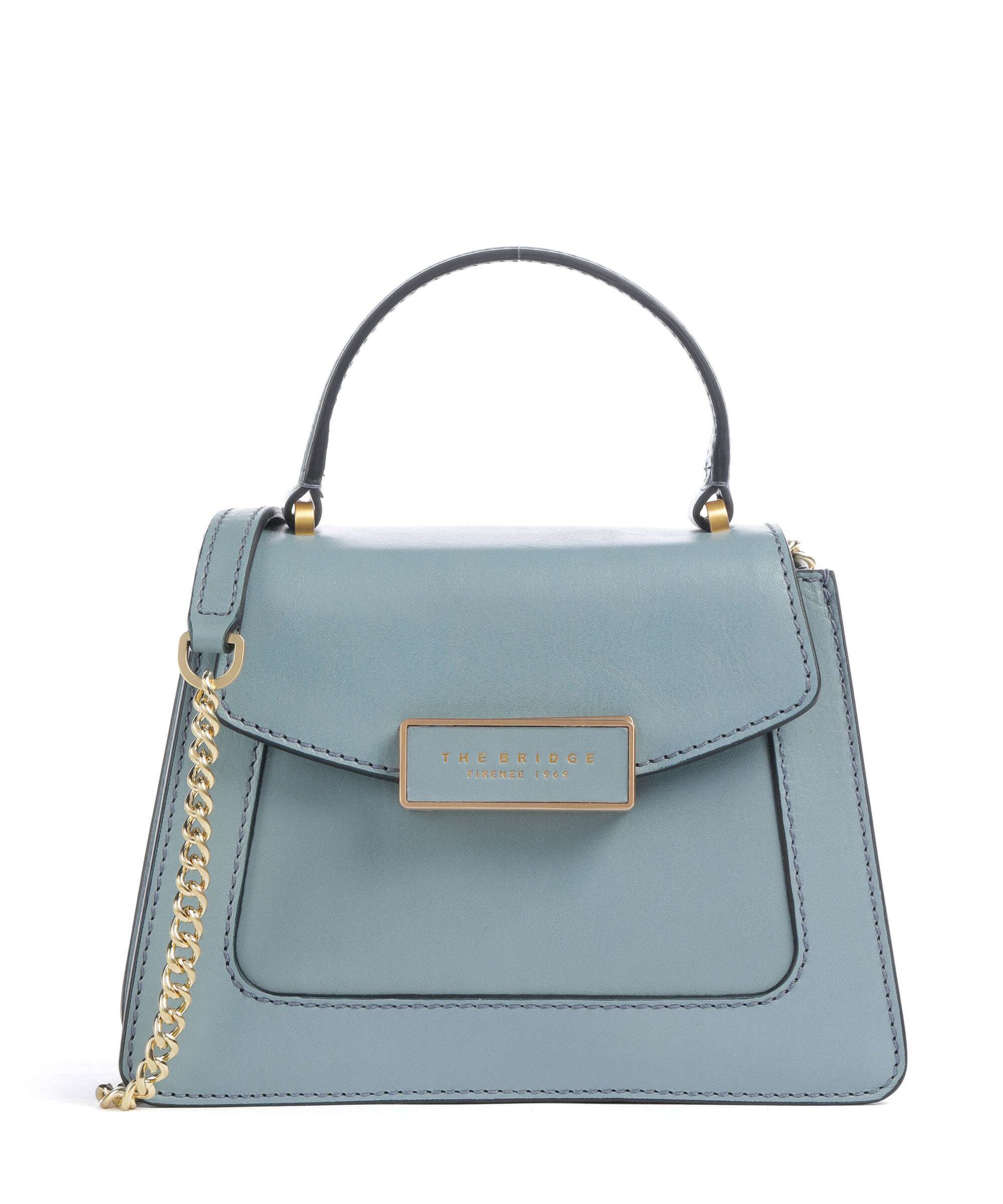 The Bridge Ginevra Handbag baby blue/oro