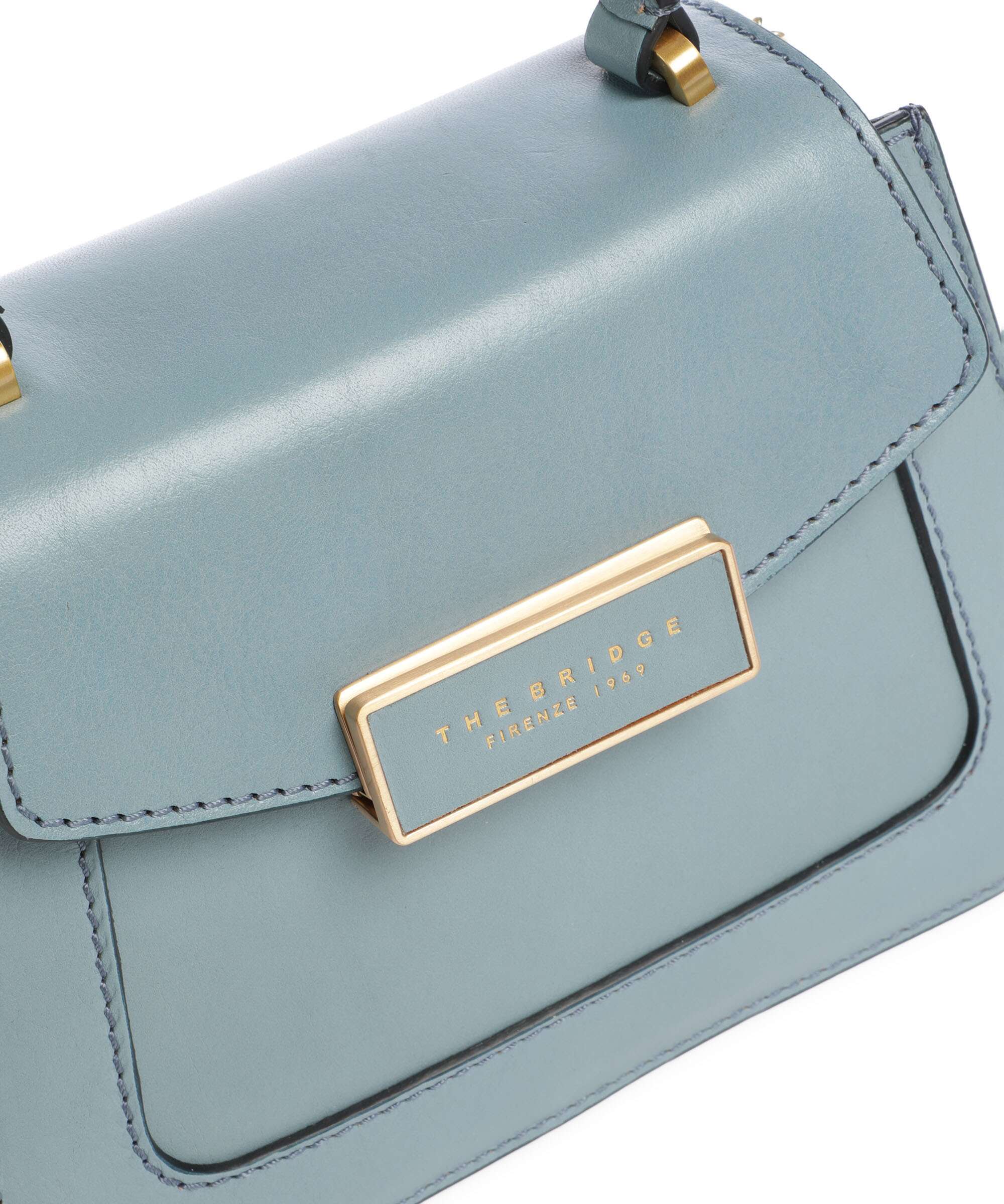 The Bridge Ginevra Handbag baby blue/oro