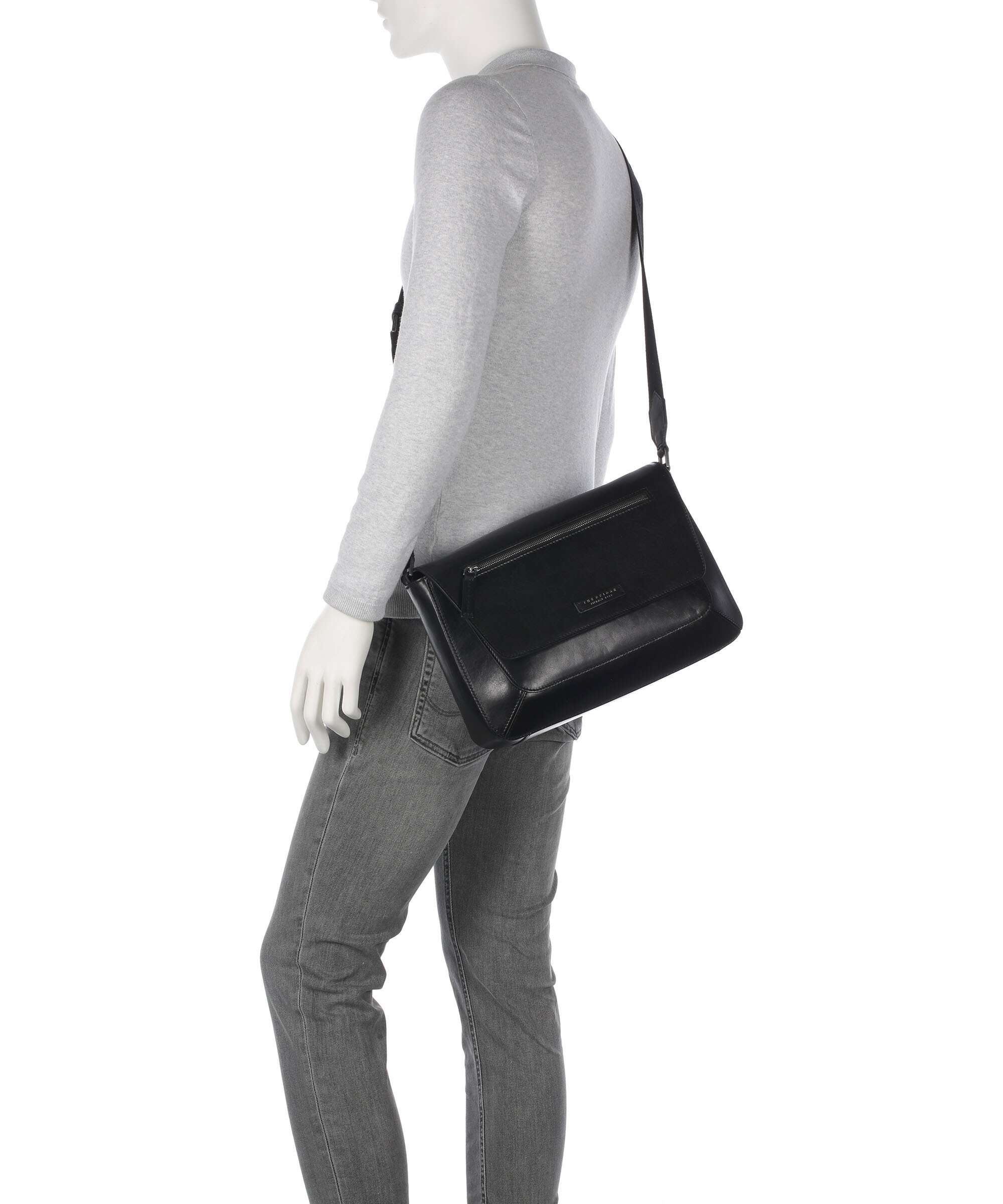 The Bridge Giulio Messenger bag black