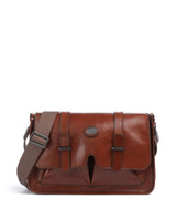 The Bridge Isaia bolsa mensageiro marrone/rut scamosciato opaco