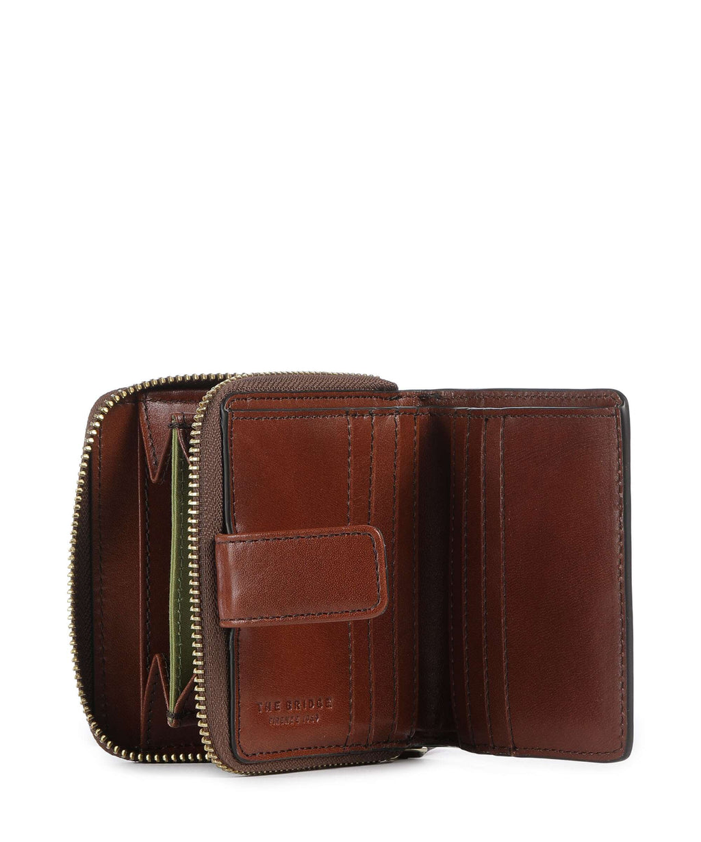The Bridge Lara Wallet marrone