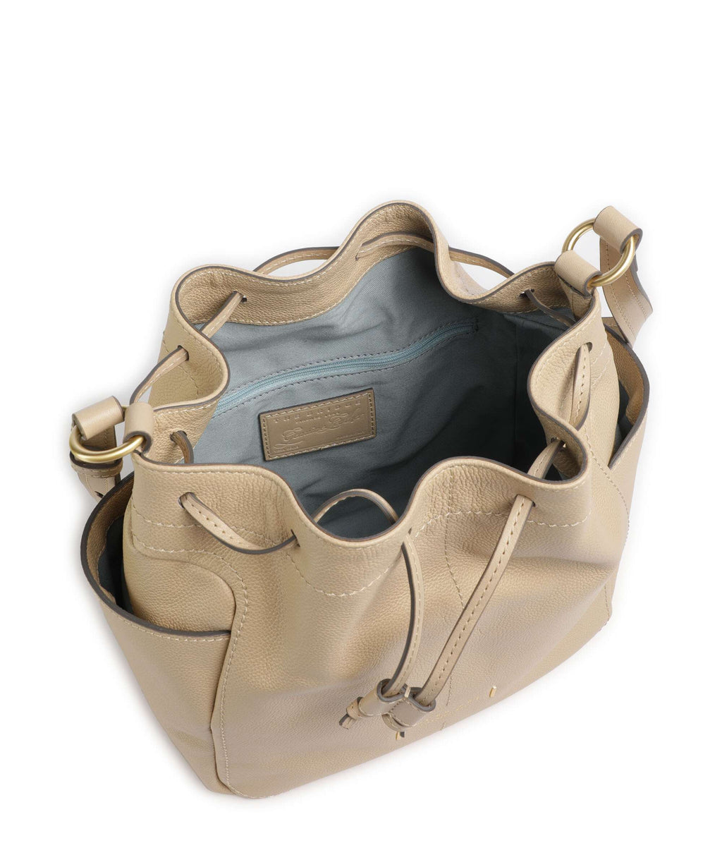 The Bridge Letizia Soft Bucket bag butter