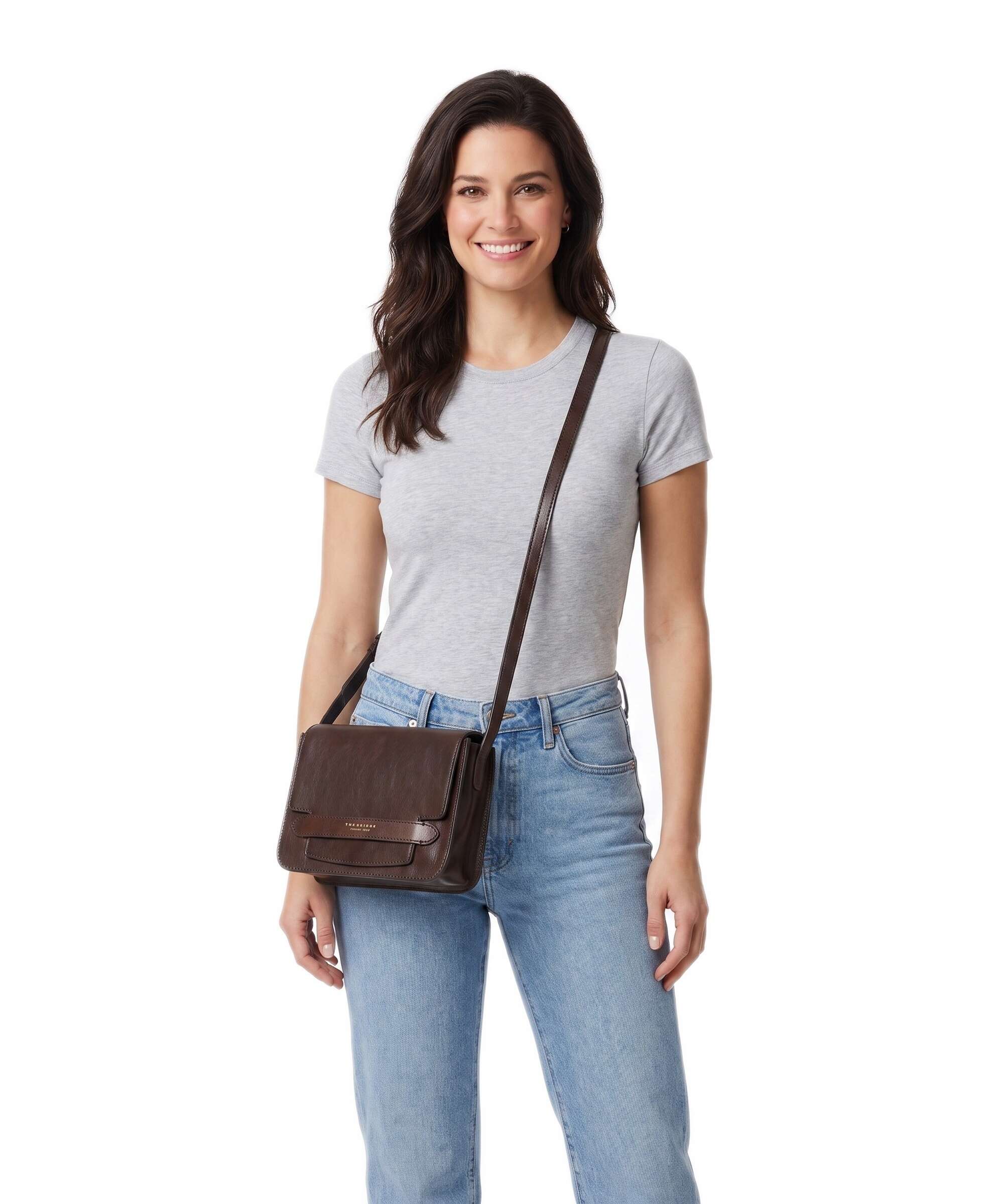 The Bridge Lucrezia Crossbody bag moka