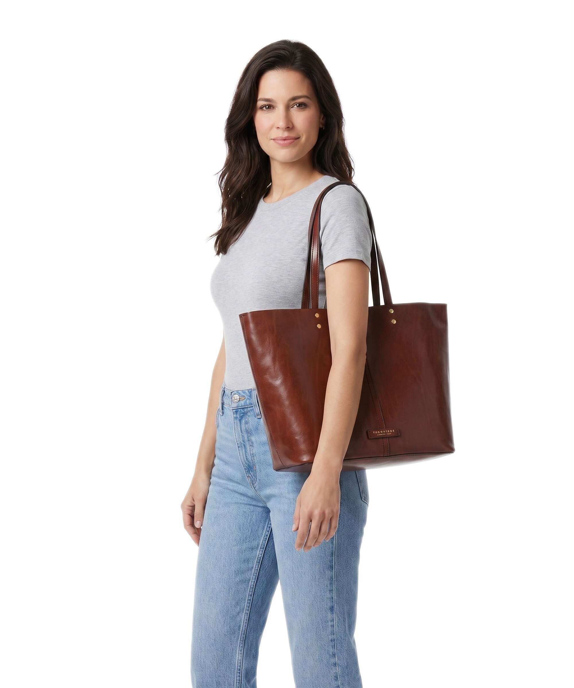 The Bridge Lisa Tote bag marrone