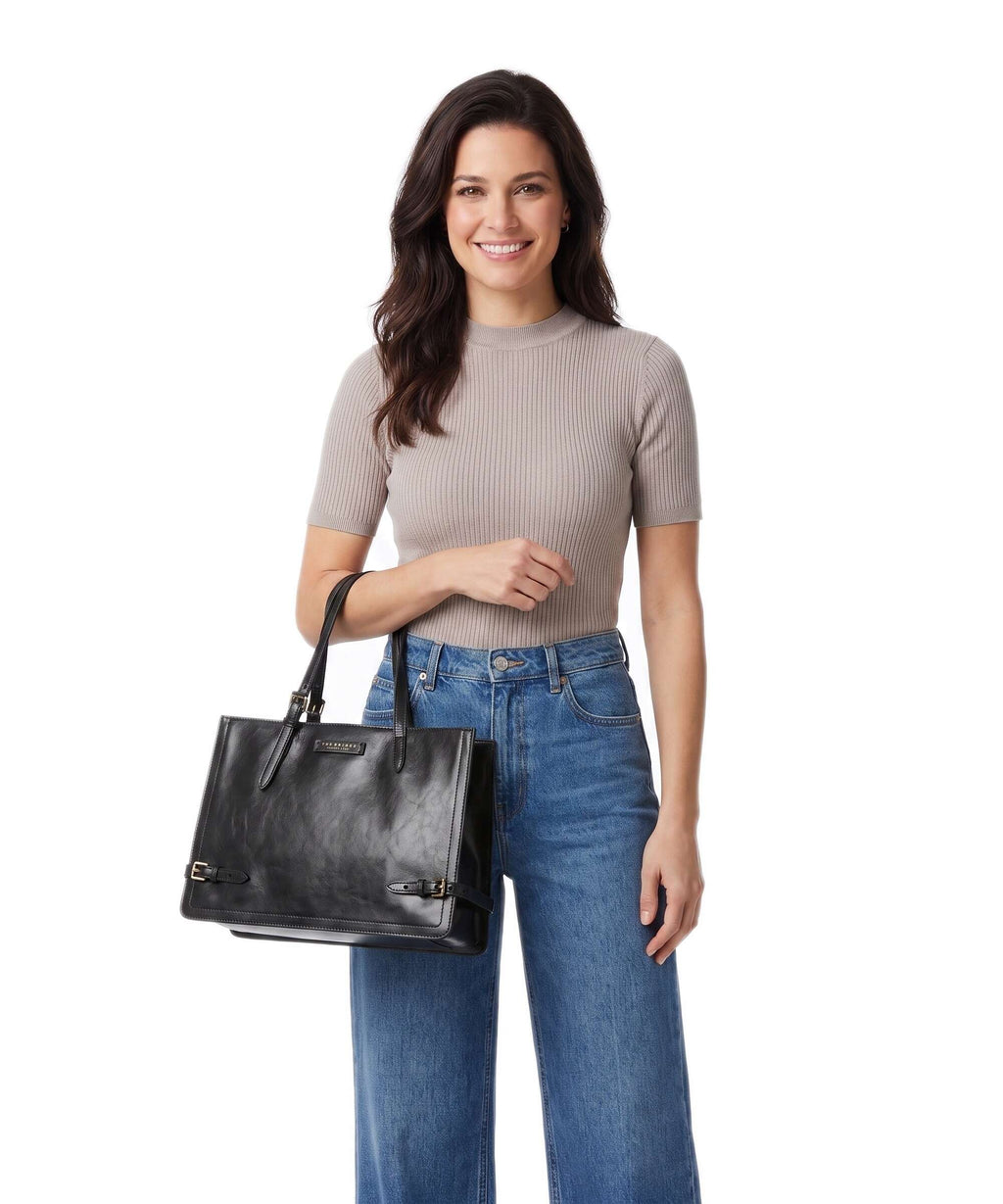 The Bridge Monica Handbag nero