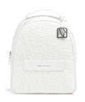 Armani Exchange Liz Pebble S Backpack off white