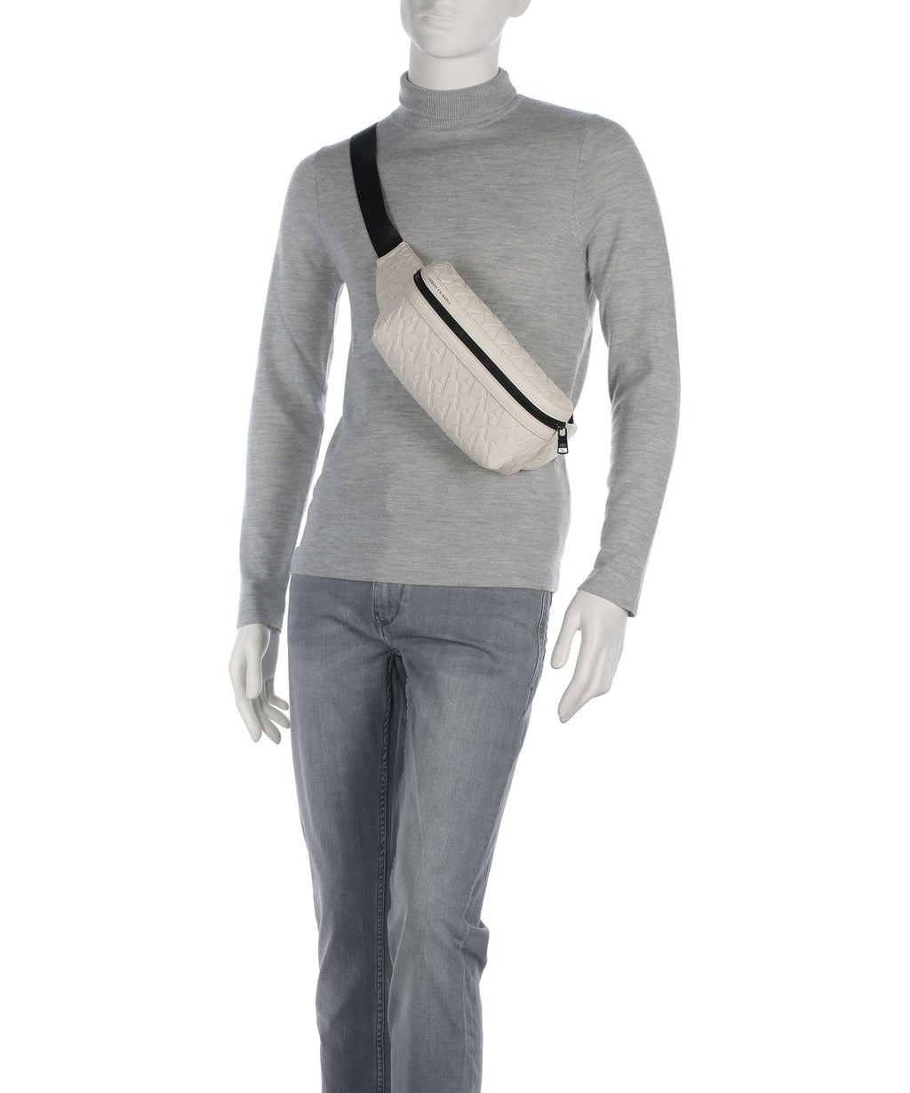 Armani Exchange Liam Belt bag cream