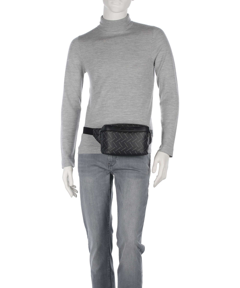 Armani Exchange Ginevra Printed Belt bag black/chiseled stone