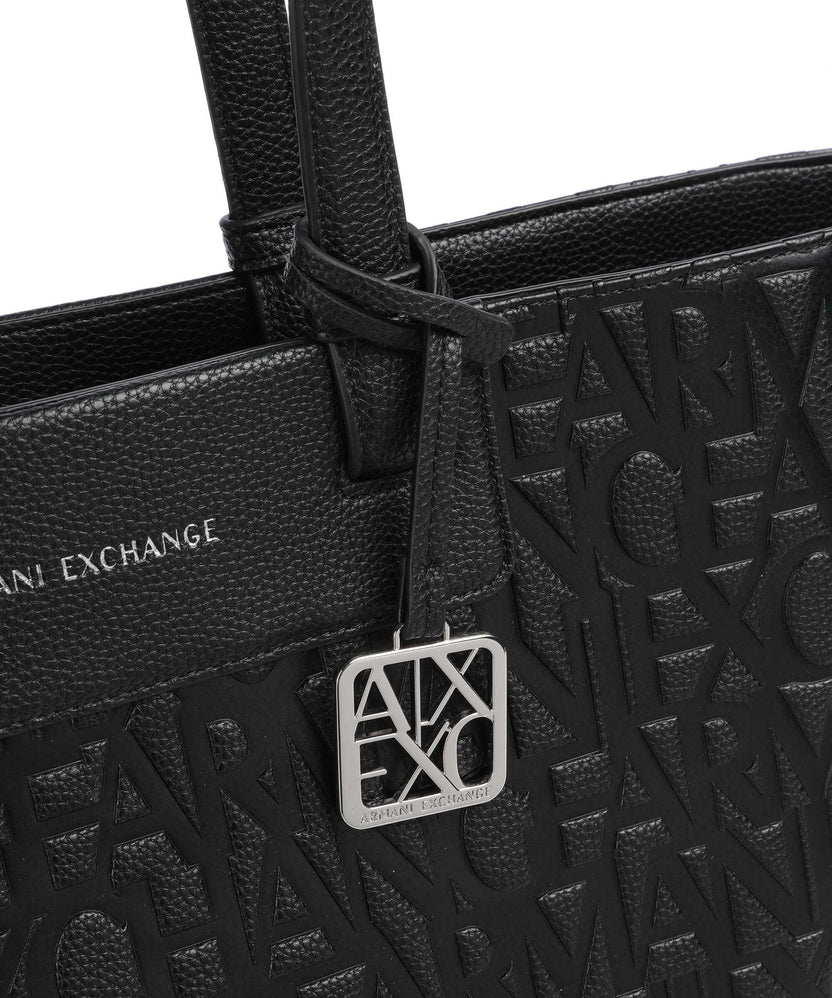 Armani Exchange Liz Monogram L Tote bag black