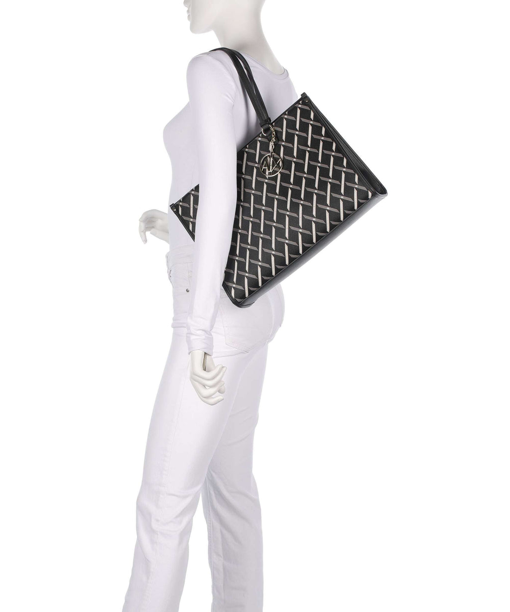 Armani Exchange Gynger Logo Tote bag black