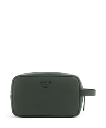 Emporio Armani Saffiano Animation bolsa de higiene deep forest