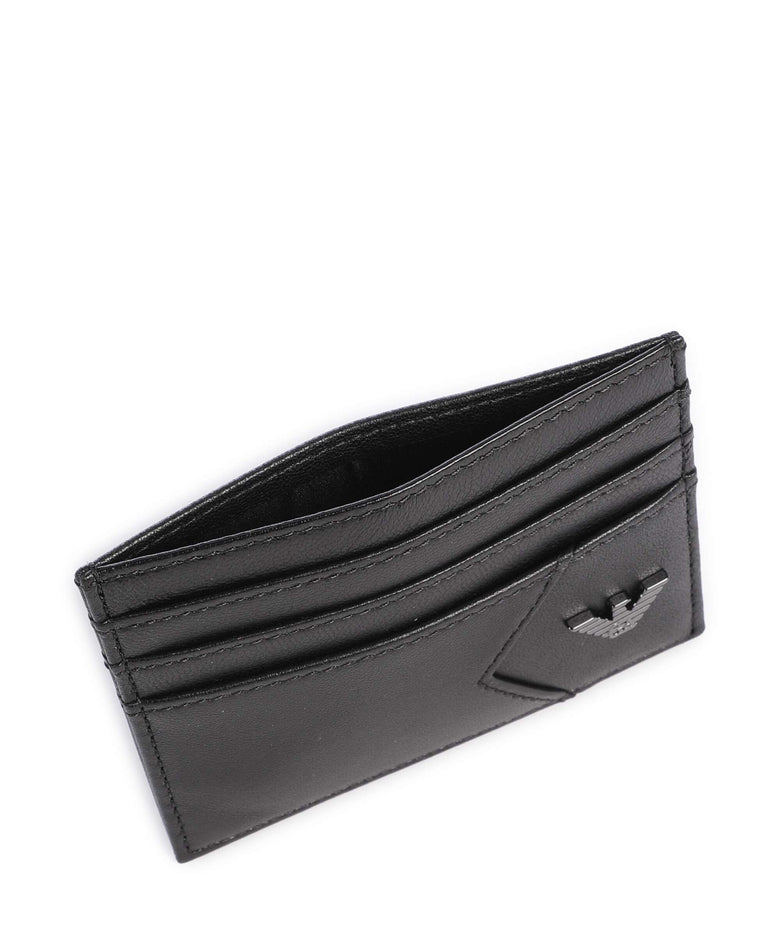 Emporio Armani Premium Nappa Credit card holder black beauty