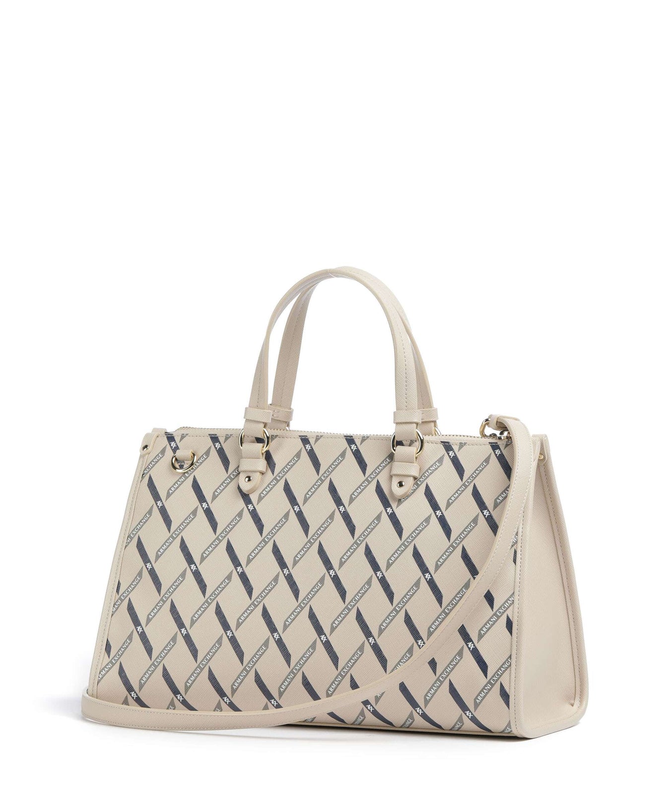 Armani Exchange Gynger Logo M Handbag sound sand