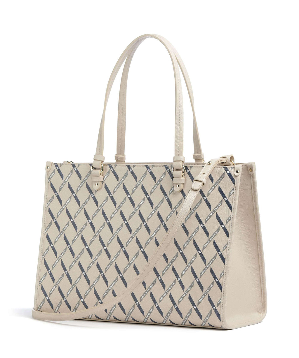 Armani Exchange Gynger Logo Tote bag sound sand