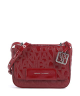 Armani Exchange Liz Patent Bolsa tiracolo red dahlia