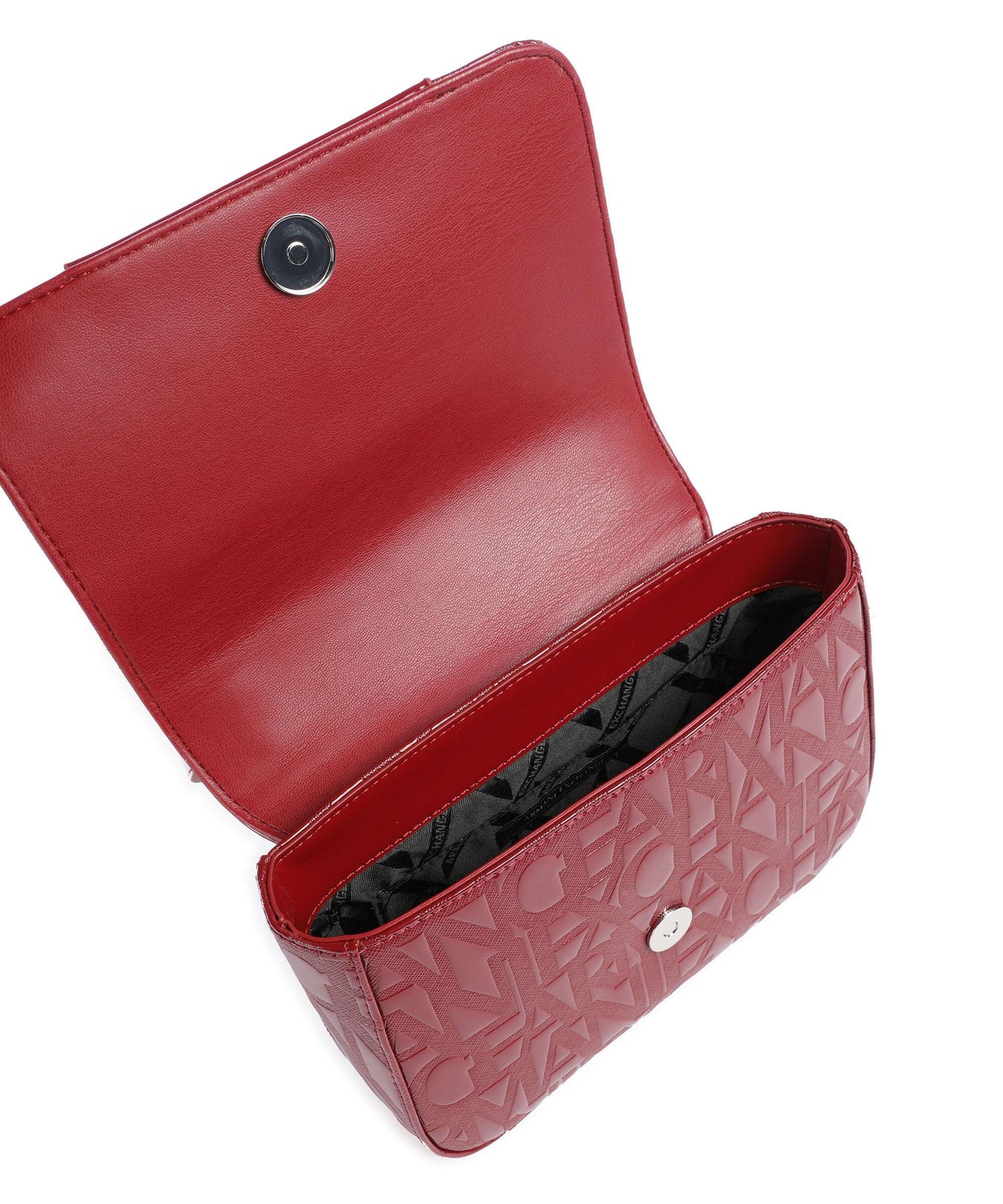 Armani Exchange Liz Patent Crossbody bag red dahlia