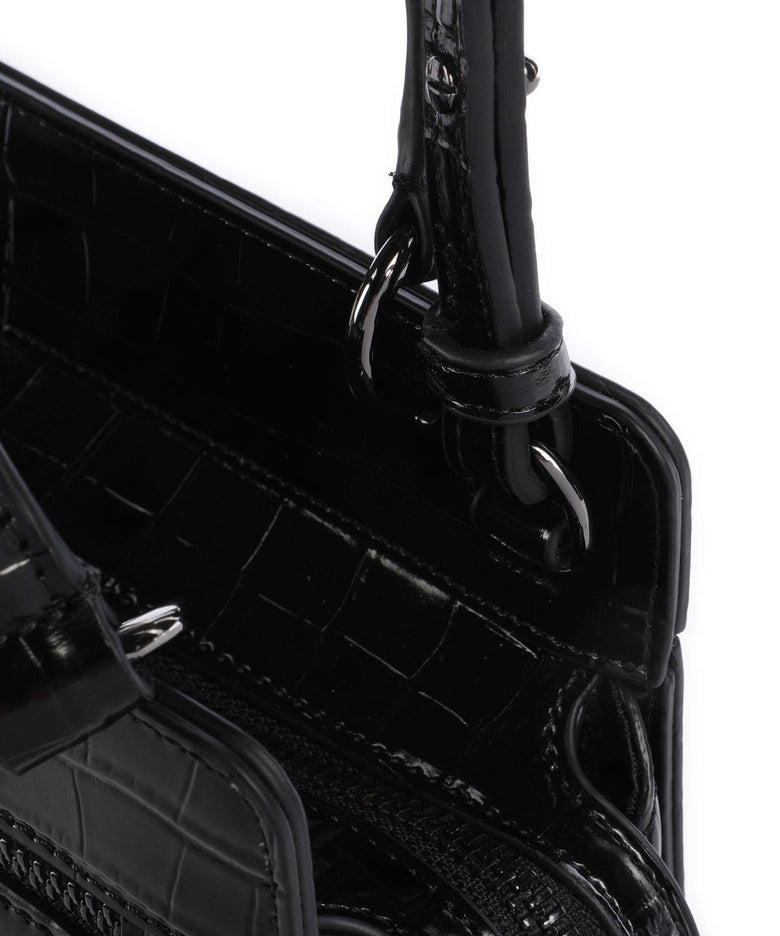 Armani Exchange Diane Mini Croco Crossbody bag black